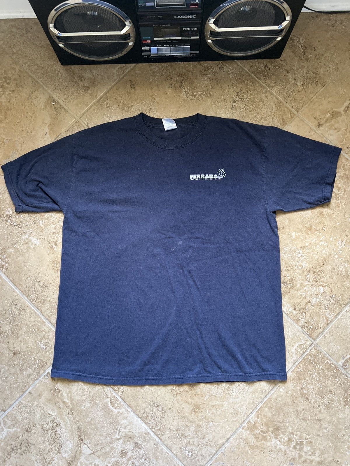 Gildan × Vintage Vintage Ferrare Navy blue Tee Size US XL / EU 56 / 4 - 3 Thumbnail