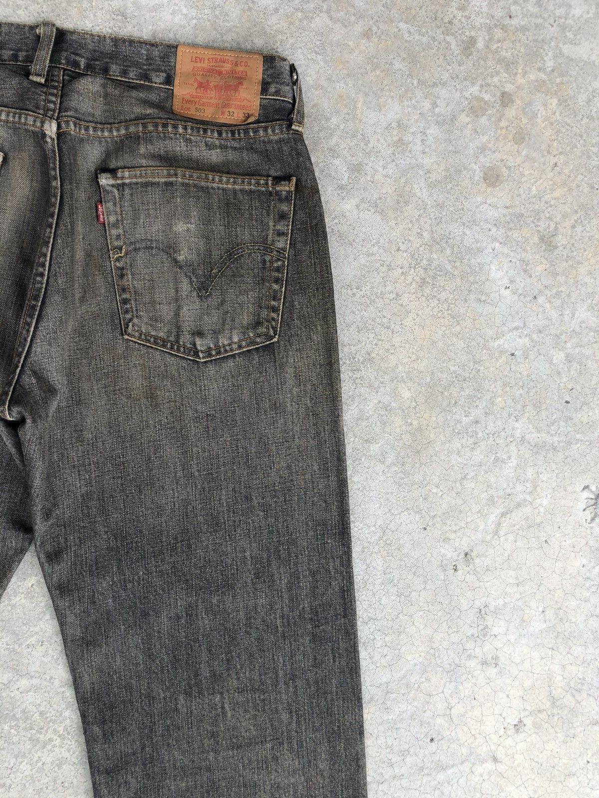 Vintage Mudwash Levis 503 Distressed Jeans Size US 32 / EU 48 - 10 Thumbnail
