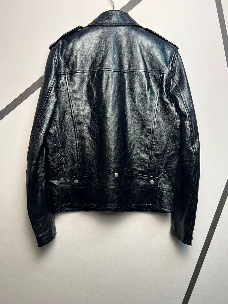 Yves Saint Laurent Saint Laruent20 Autumn and Winter Oil Wax Cowhide L01 Motor Size US M / EU 48-50 / 2 - 2 Thumbnail