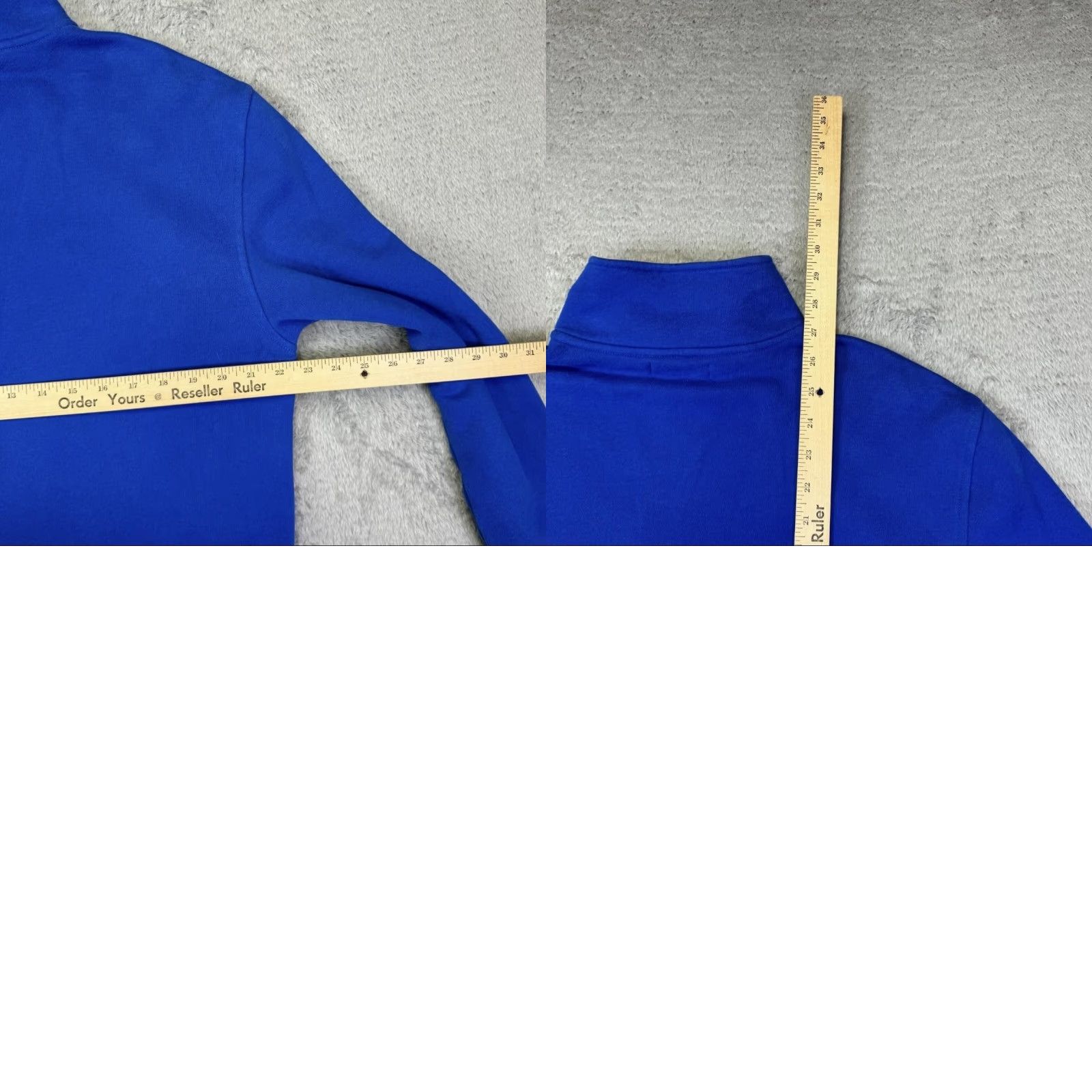 Nautica Nautica Sweatshirt Mens M Blue 1/4 Zip Mock Neck Fleece Lined Pullover Size US M / EU 48-50 / 2 - 8 Thumbnail