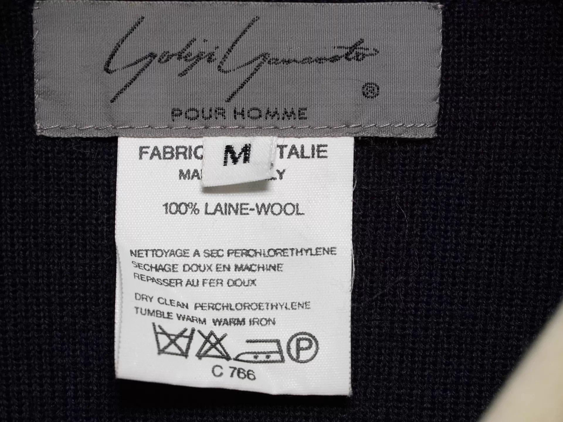 Yohji Yamamoto YohjiYamamoto1980ssNavalCollarWoolKnitSweaterM Size US M / EU 48-50 / 2 - 6 Thumbnail