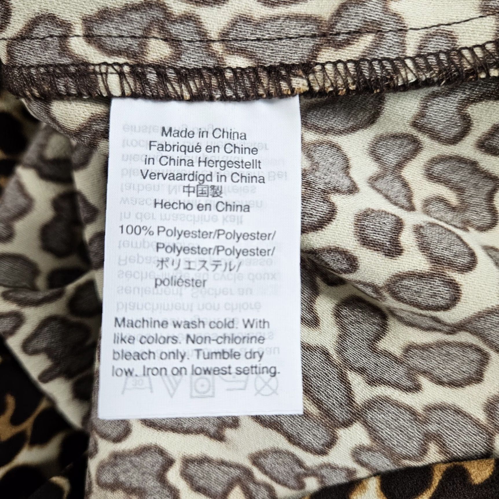 J.Crew J Crew Womens Crepe Shift Dress In Cat Print Sz 10 Brown Long Sleeve Size L / US 10 / IT 46 - 5 Thumbnail
