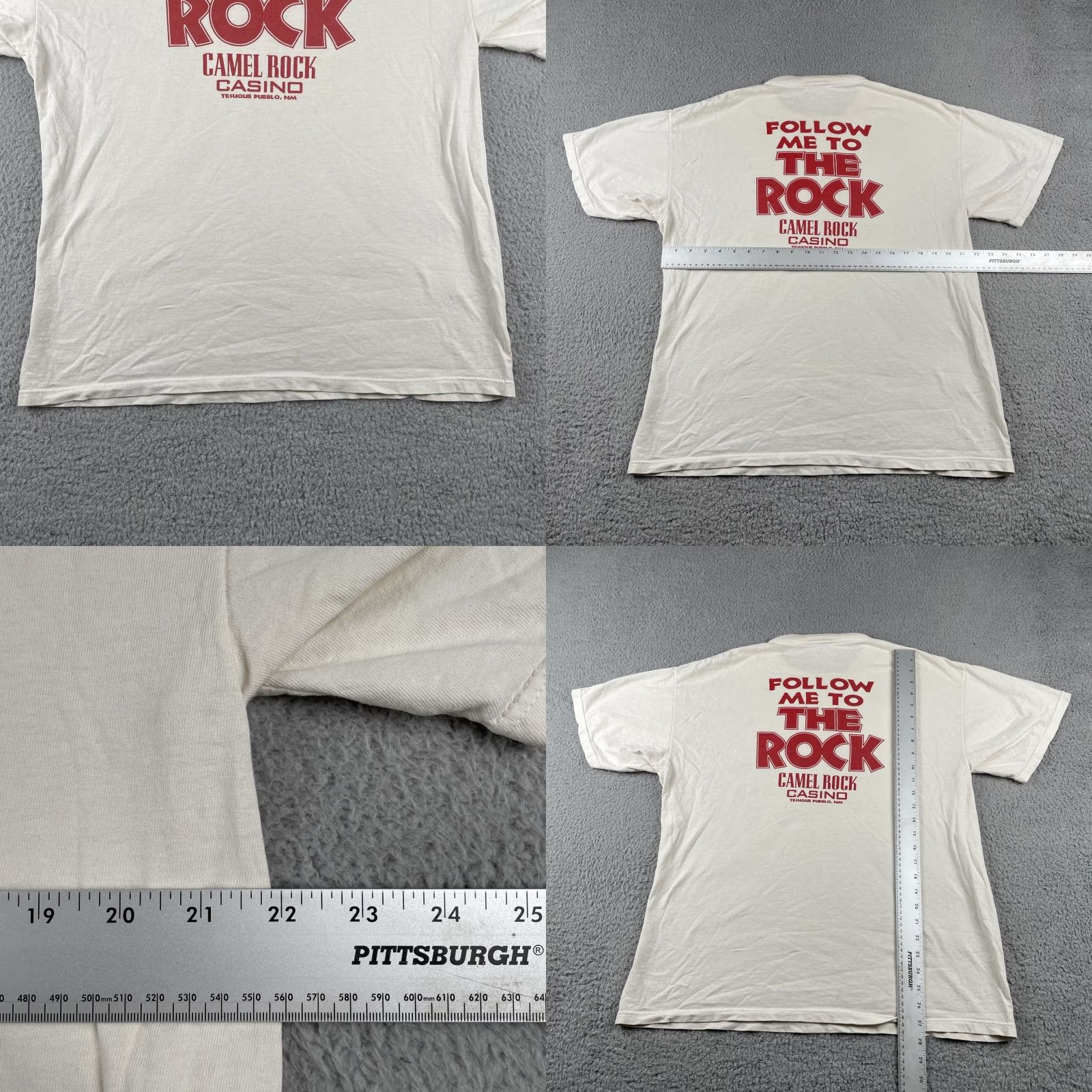 Camel VINTAGE Camel Rock Casino Tshirt XL Pogo Frog Print Men Shirt Beige Size US XL / EU 56 / 4 - 9 Thumbnail