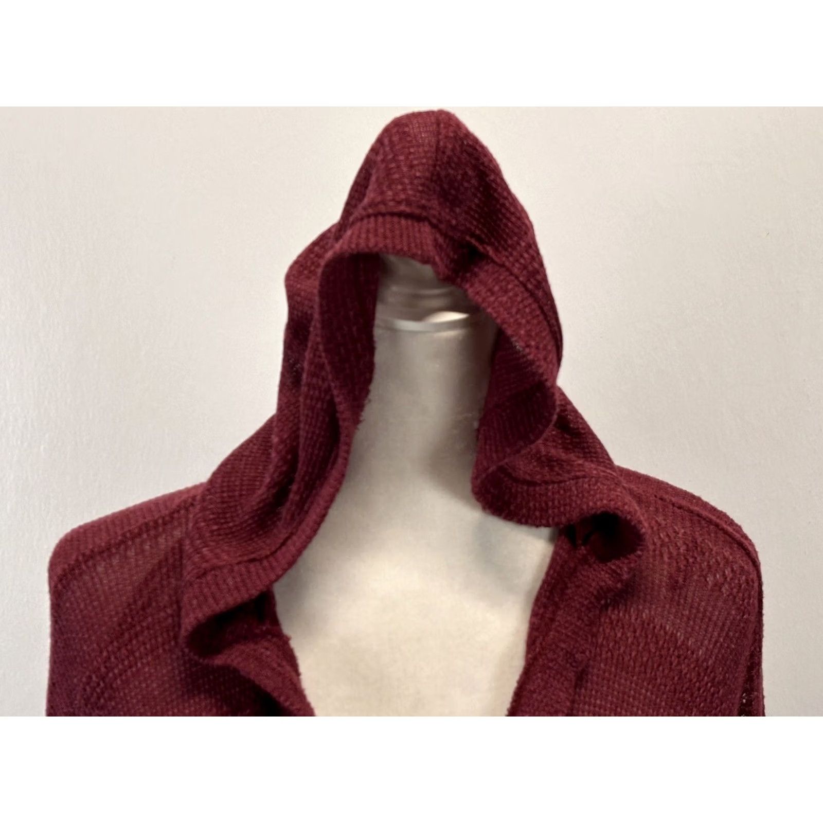 American Eagle Outfitters American Eagle Hooded Cardigan Sweater Medium Asymmetric Oversized Women’s Size M / US 6-8 / IT 42-44 - 6 Thumbnail