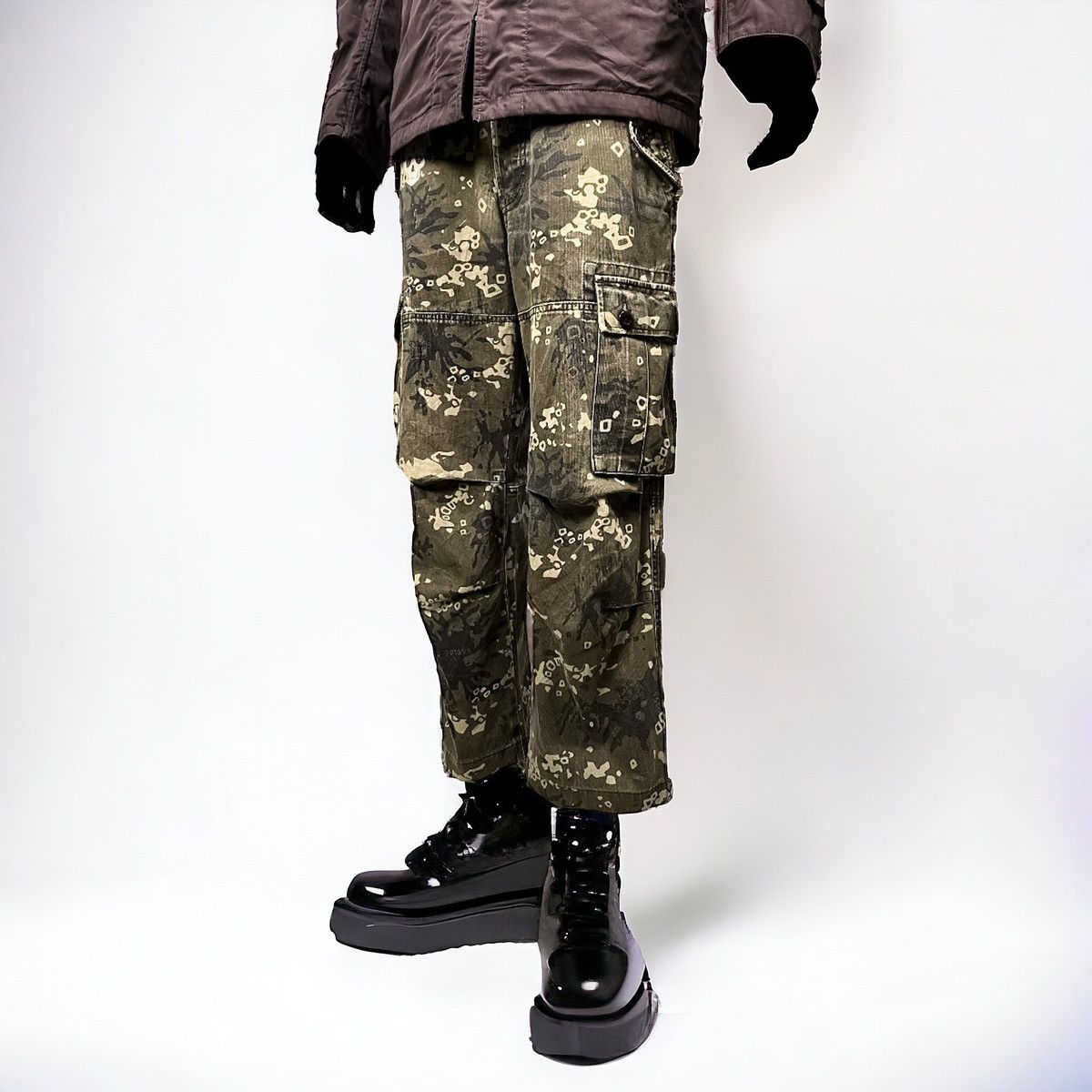 14th Addiction Vintage 291295 Pour Hommes Cargo Trousers. Size US 32 / EU 48 - 2 Thumbnail