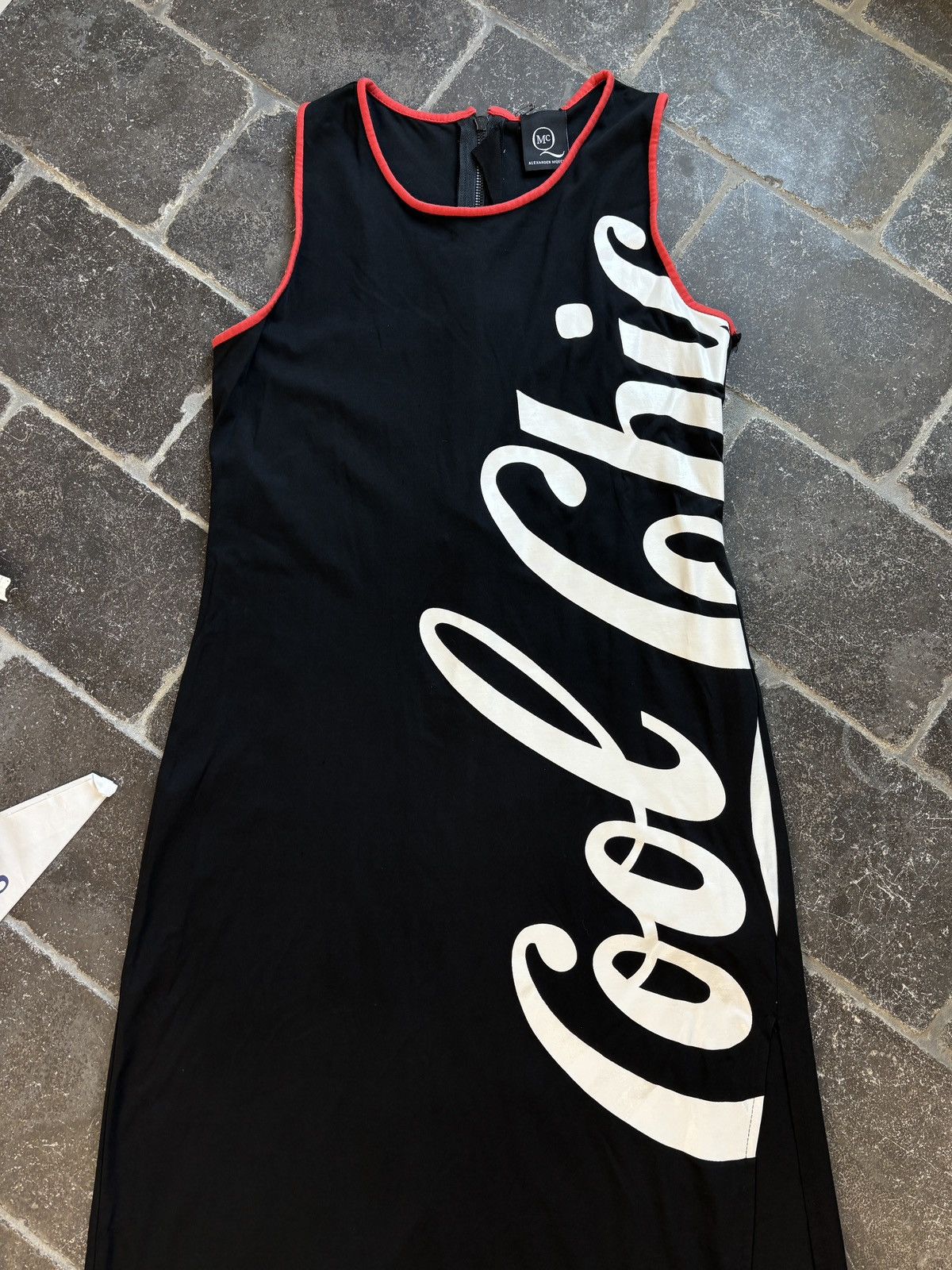 Vintage 2010s Coke Zero Dress McQueen Moschino Cool & Chic Bodycon Size M / US 6-8 / IT 42-44 - 3 Thumbnail
