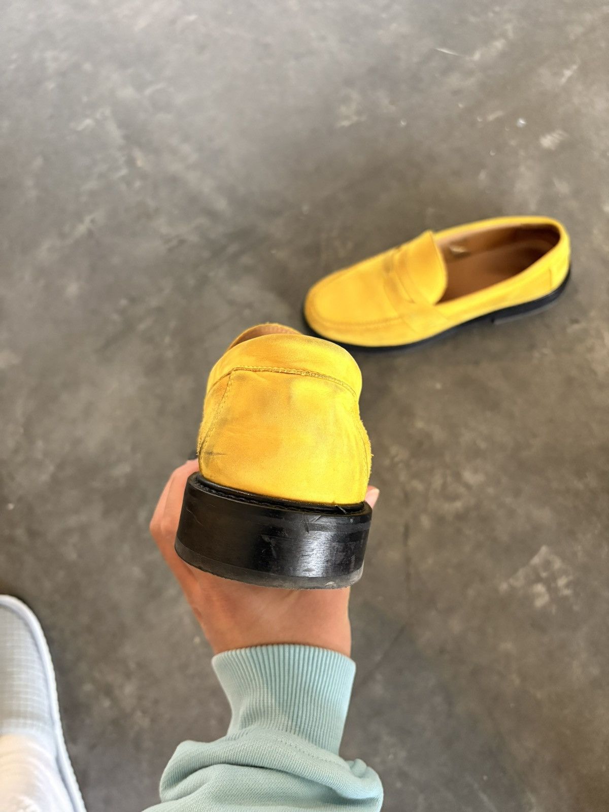 Aime Leon Dore Yellow Suede Penny Loafer Size US 9 / EU 42 - 5 Thumbnail