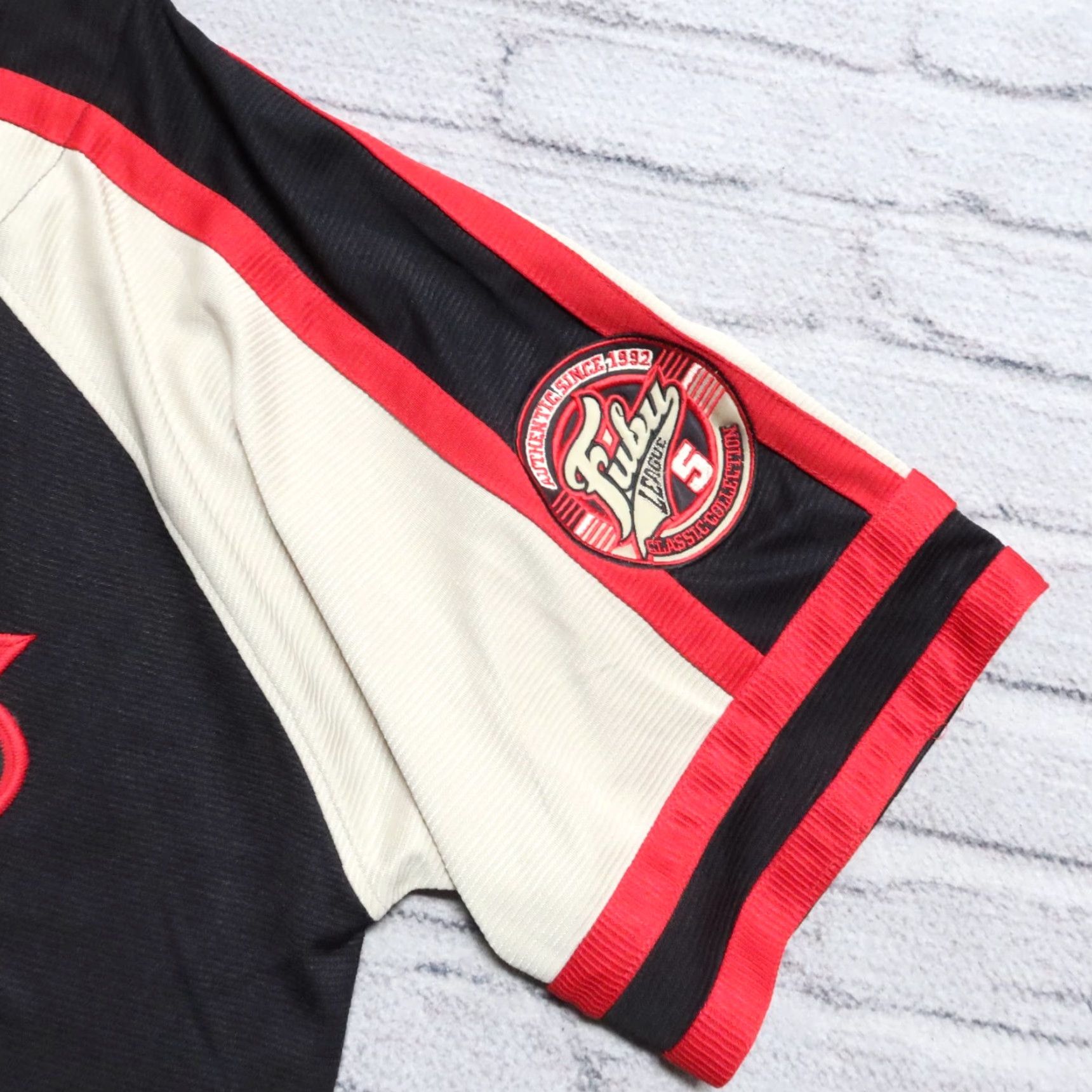 Fubu VINTAGE FUBU Baseball Jersey Mens L Black 05 Hip Hop Street 2000s Size US L / EU 52-54 / 3 - 6 Thumbnail