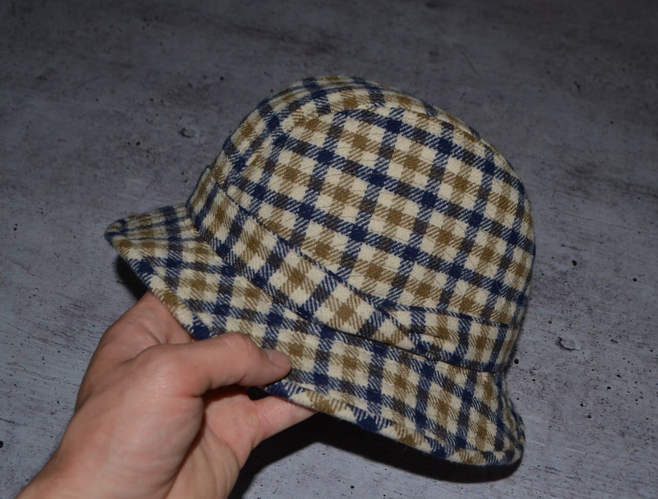 Aquascutum × Vintage AQUASCUTUM LONDON HOUSE CHECK TRILBY STYLE VINTAGE HAT Size ONE SIZE - 2 Thumbnail
