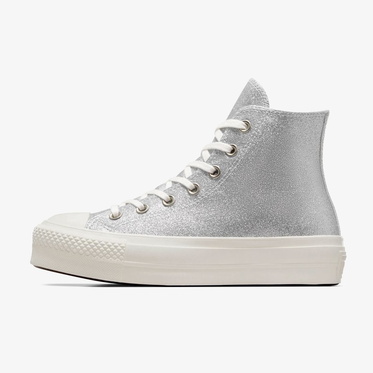 Converse Converse Chuck Taylor All Star Move Glitter (Silver) Size US 9 / IT 39 - 5 Thumbnail