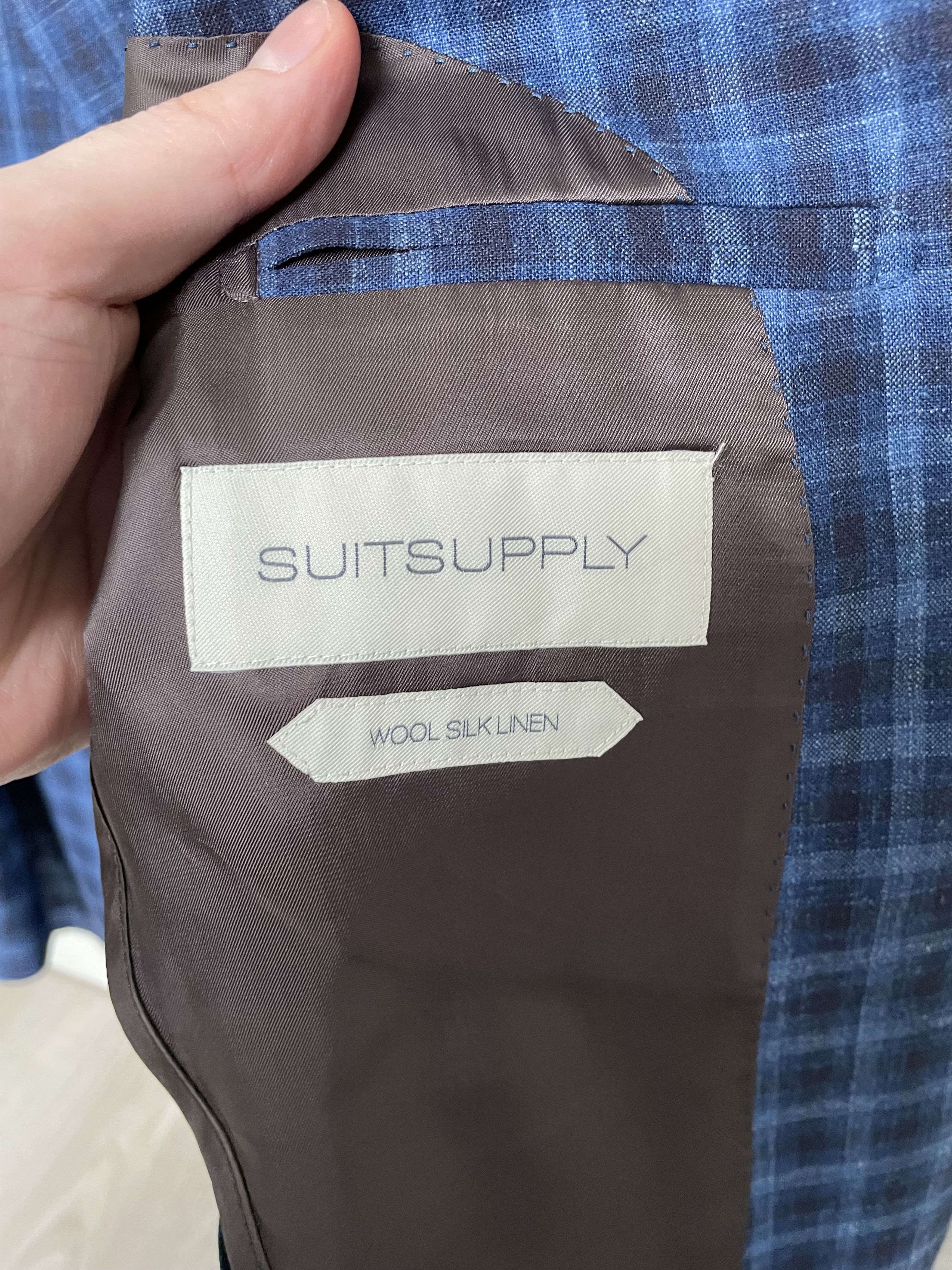 Suitsupply NWT Suitsupply blue check jacket, size 38R\EU48 Size 38R - 5 Thumbnail