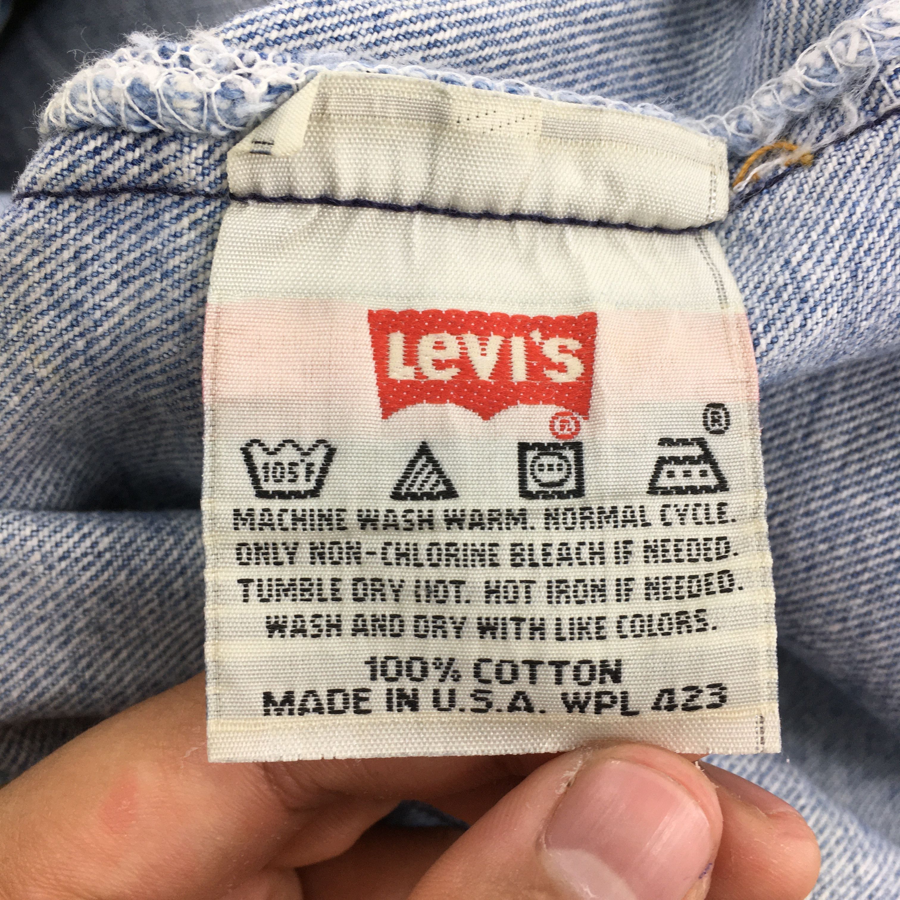 Levi's Size 30x28 Vintage 90s Levi's 501 Faded Blue Jeans S991 Size US 30 / EU 46 - 13 Thumbnail