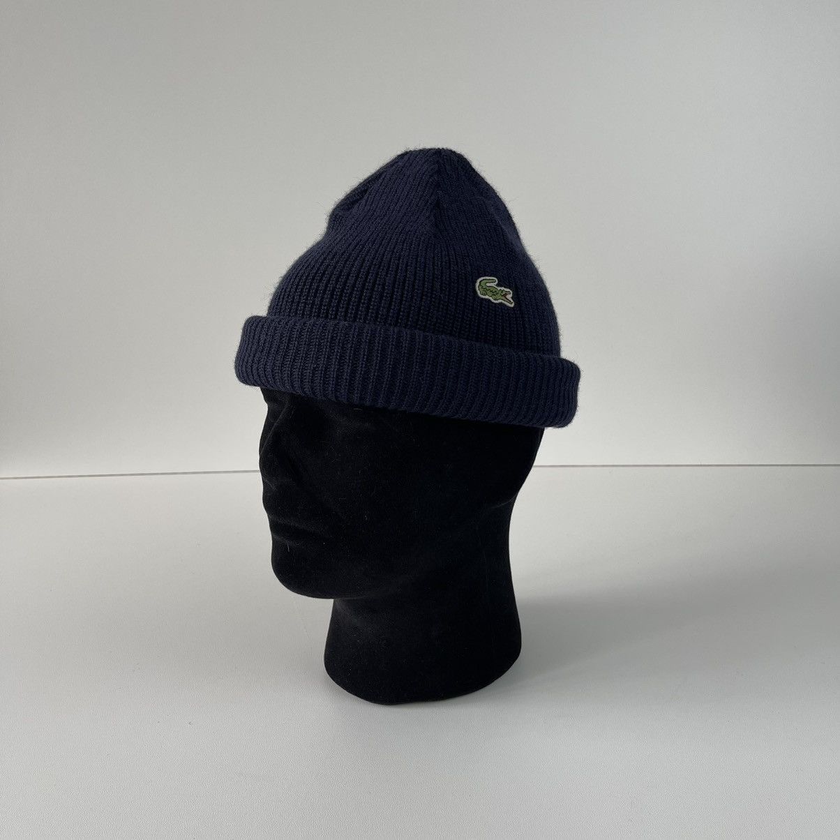 Lacoste Lacoste Logo Wool/Acrylic Vintage Beanie Hat Blue Y2K Size ONE SIZE - 1 Thumbnail