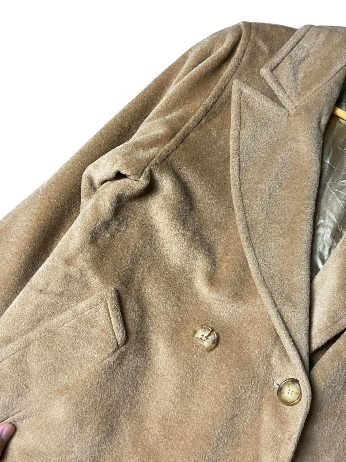 Japanese Brand Max Mara Double Breasted Wool Camel Blend Coat (159) Size XS / US 0-2 / IT 36-38 - 5 Thumbnail