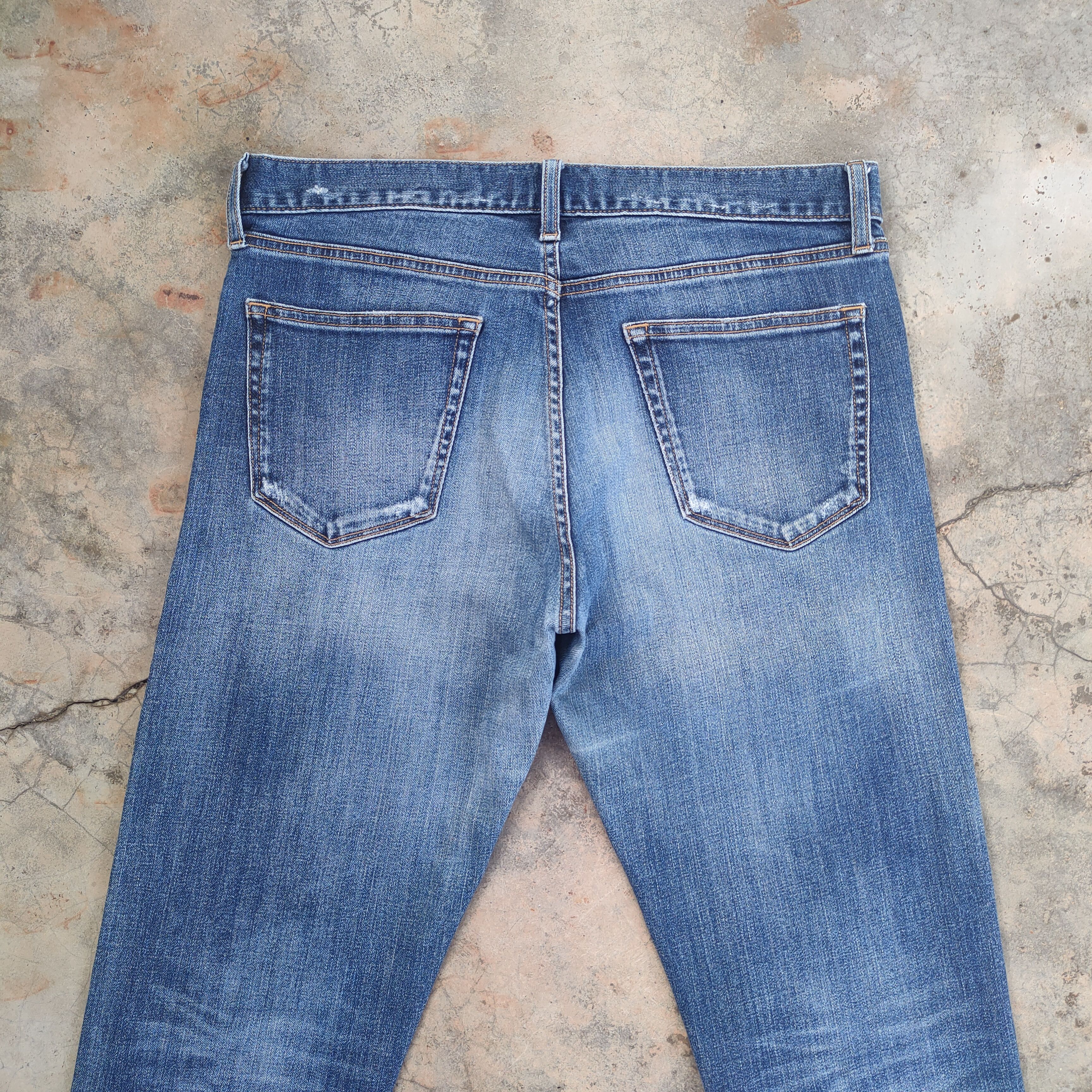 Japanese Brand W32 VINTAGE JAPANESE SKINNY FADED DISTRESSED JEANS PANTS Size US 32 / EU 48 - 9 Thumbnail