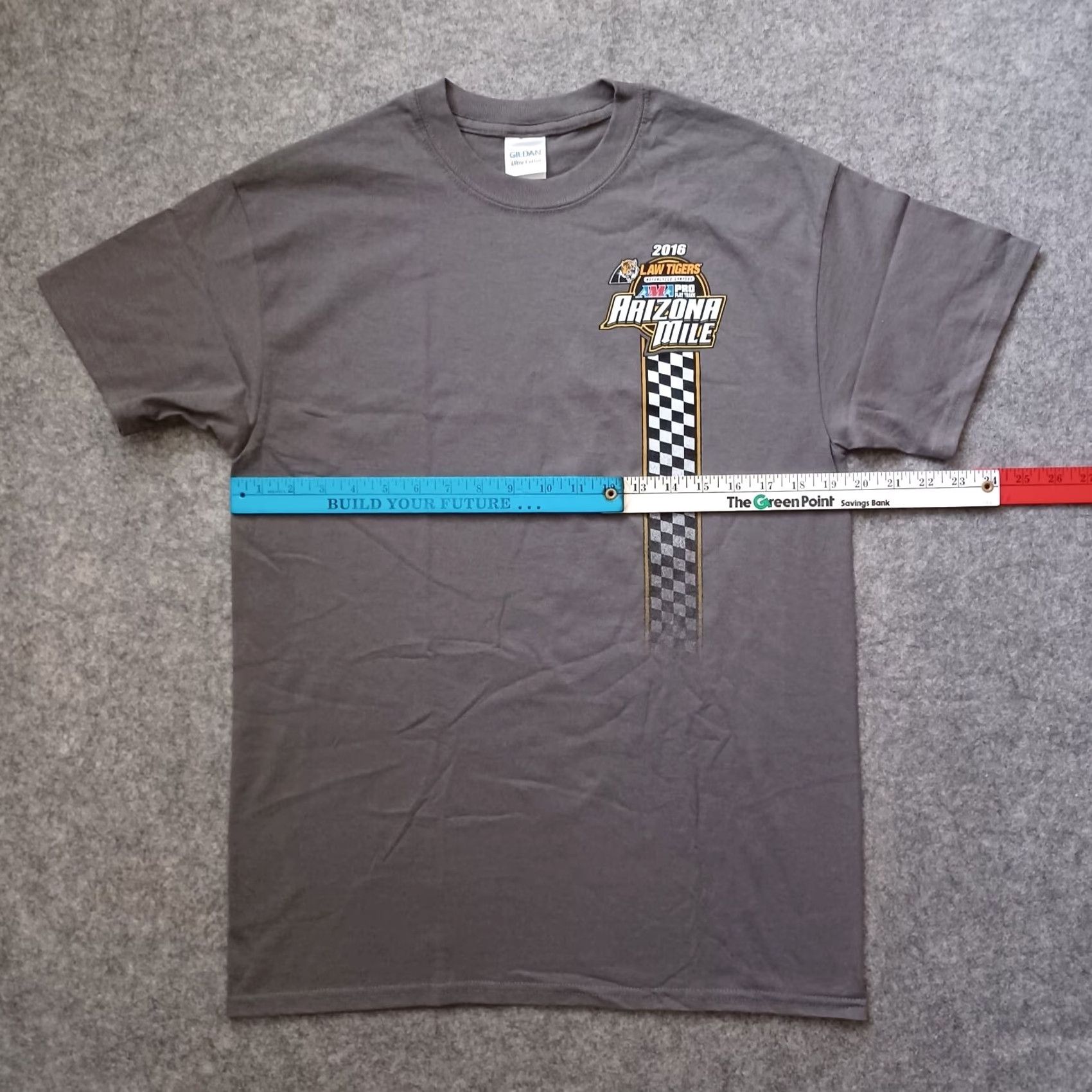 Gildan AMA Pro Flat Track T Shirt Mens M Gray Arizona Mile Law Tigers Motorcycle 2016 Size US M / EU 48-50 / 2 - 6 Thumbnail