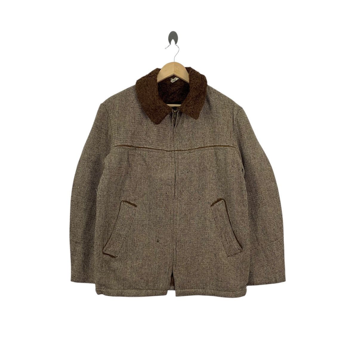 JCPenney Vintage 70s JC PENNEY Wool Fur Lining Chore Jacket Coat Size US S / EU 44-46 / 1 - 1 Thumbnail