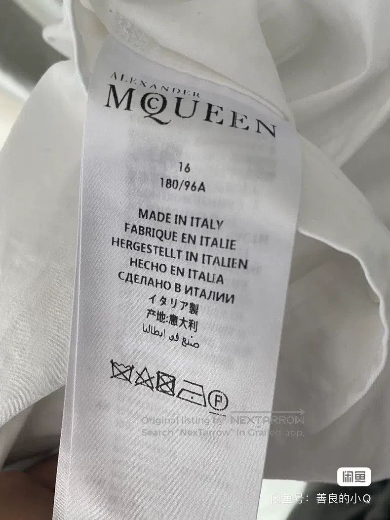 Alexander McQueen Alexander Mcqueen Size16 Short-sleeved white shirt Size XS / US 0-2 / IT 36-38 - 3 Thumbnail