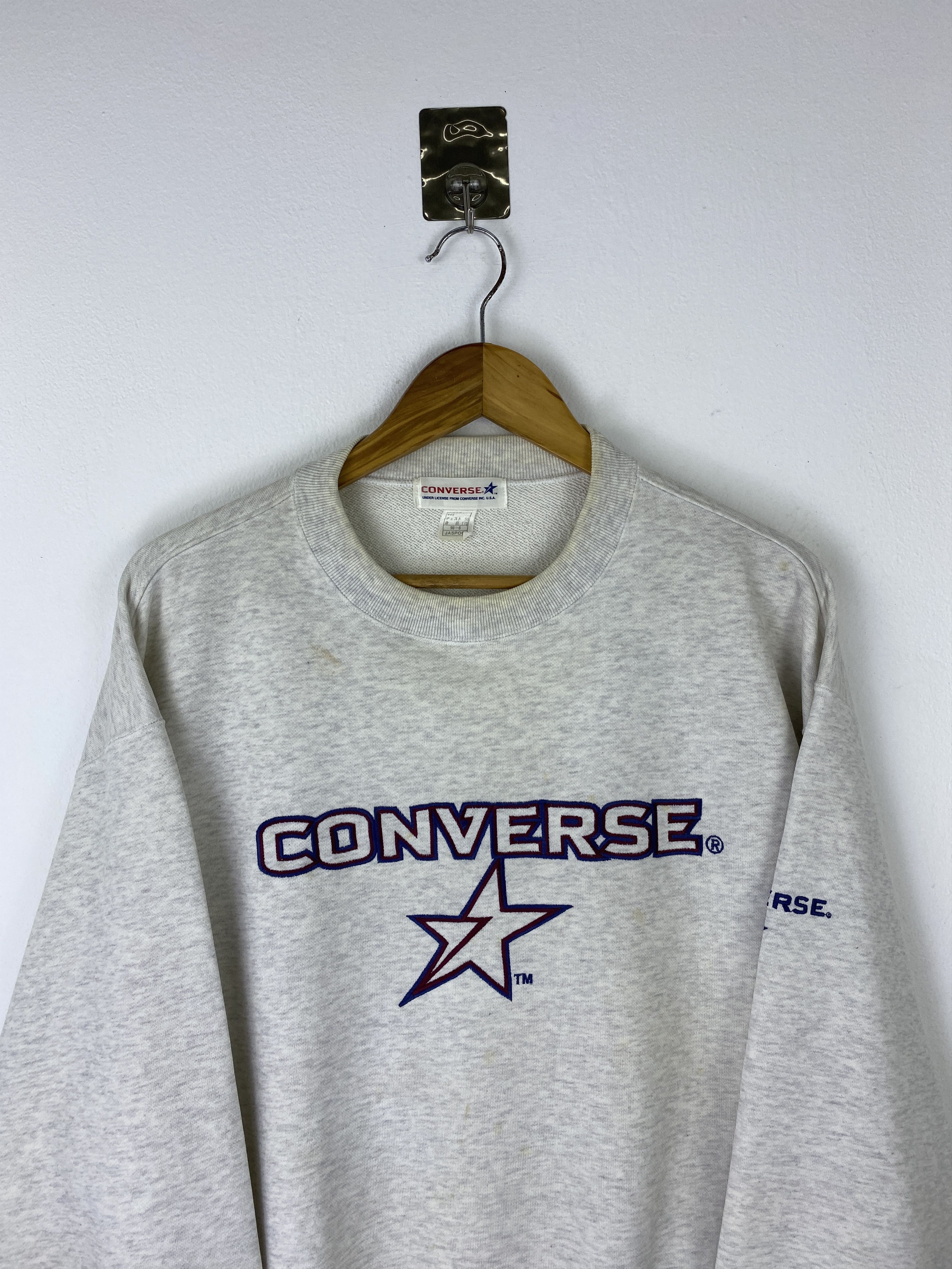 Converse Vintage 90s Converse Spell Out Crewneck Sweatshirt SH0538 Size US XL / EU 56 / 4 - 2 Thumbnail