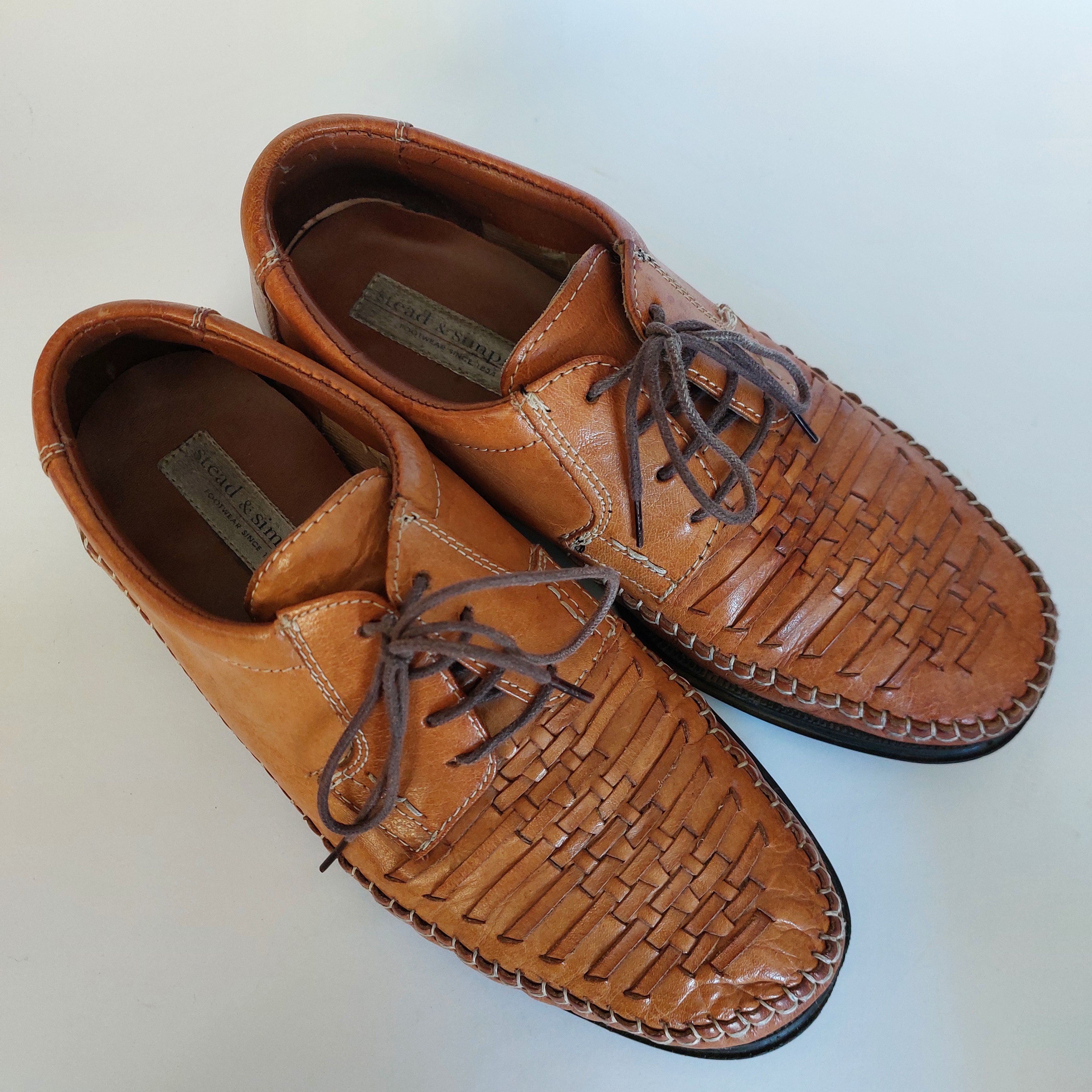 Other Stead & Simpson vintage pleated leather shoes Size US 9 / EU 42 - 5 Thumbnail