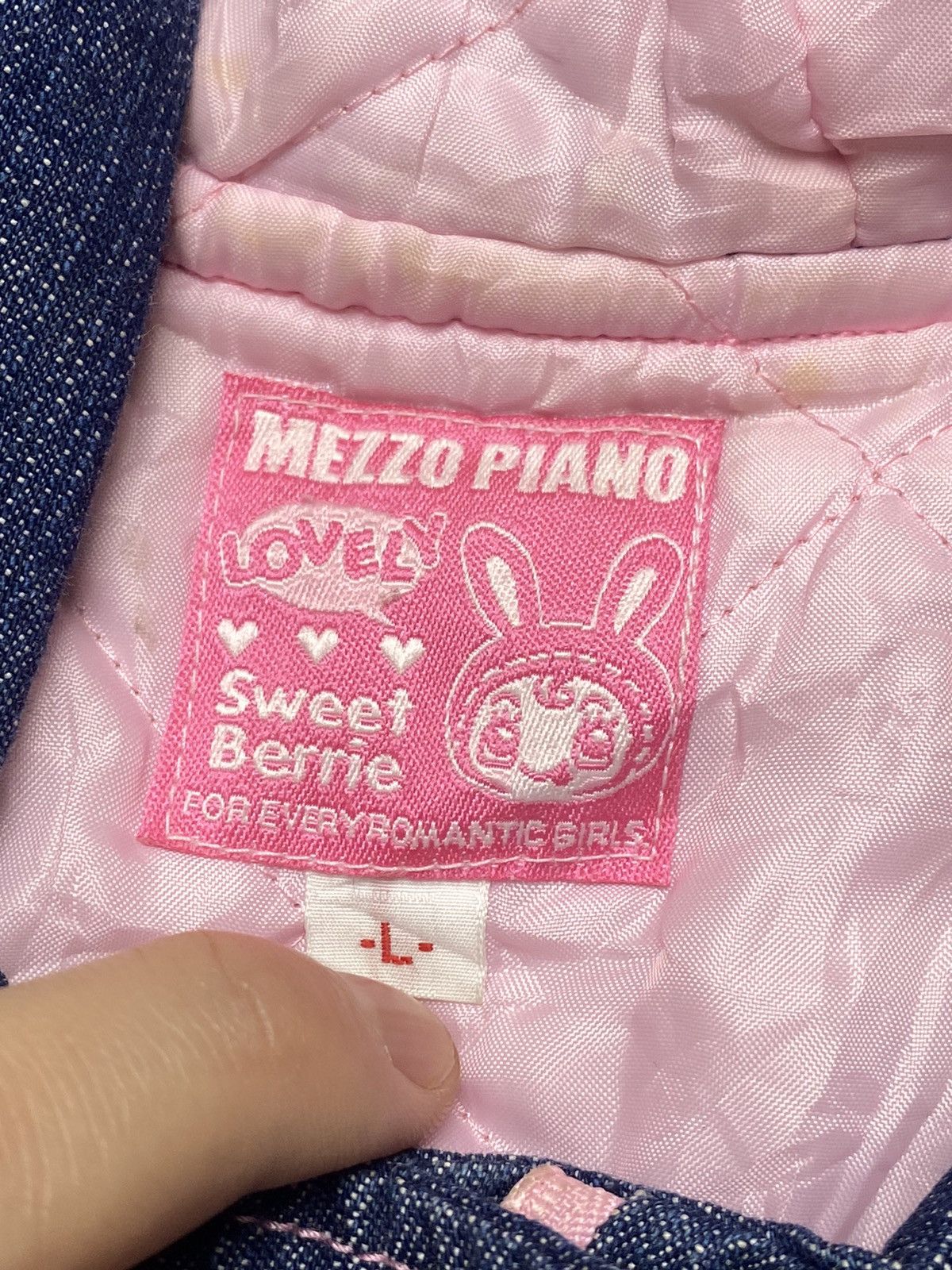Angel Blue 2000s Mezzo Piano - Long Denim Jacket Size US L / EU 52-54 / 3 - 9 Thumbnail