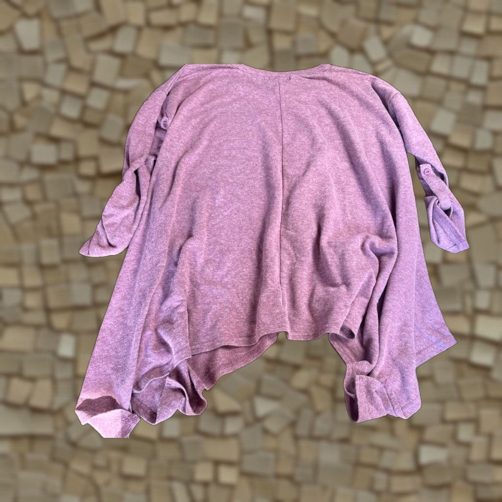 Vintage She + Sky Sweater Womens Size Small Burgundy Asymmetrical Cowl Neck Pullover Size S / US 4 / IT 40 - 1 Thumbnail