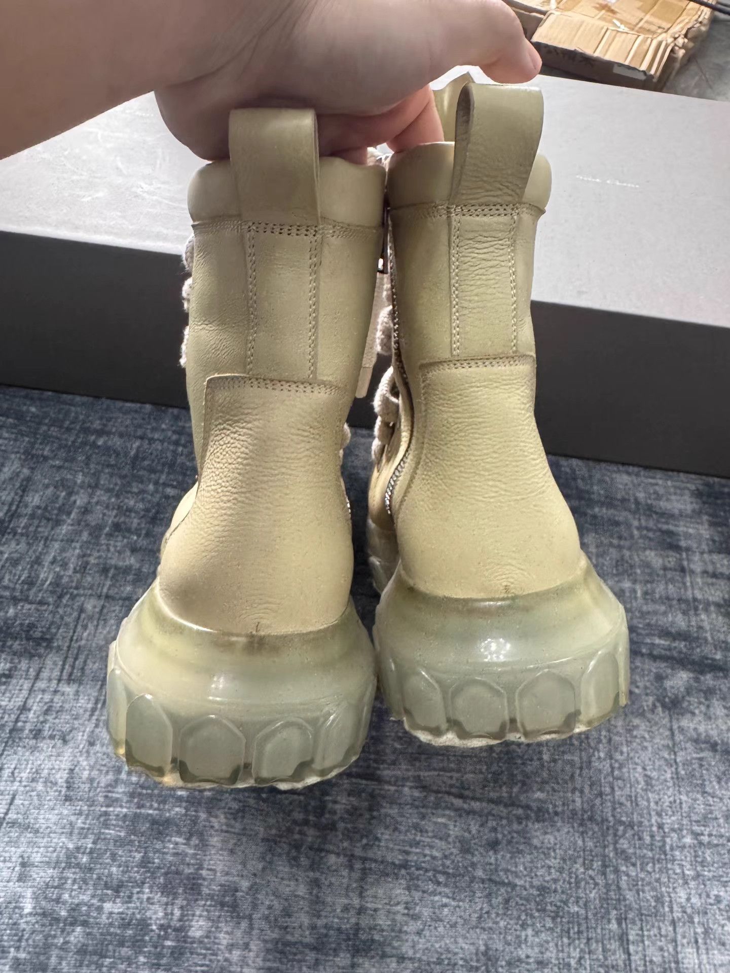 Rick Owens Rick Owens chunky lace transparent octopus sole combat boots Size US 7 / EU 40 - 5 Thumbnail