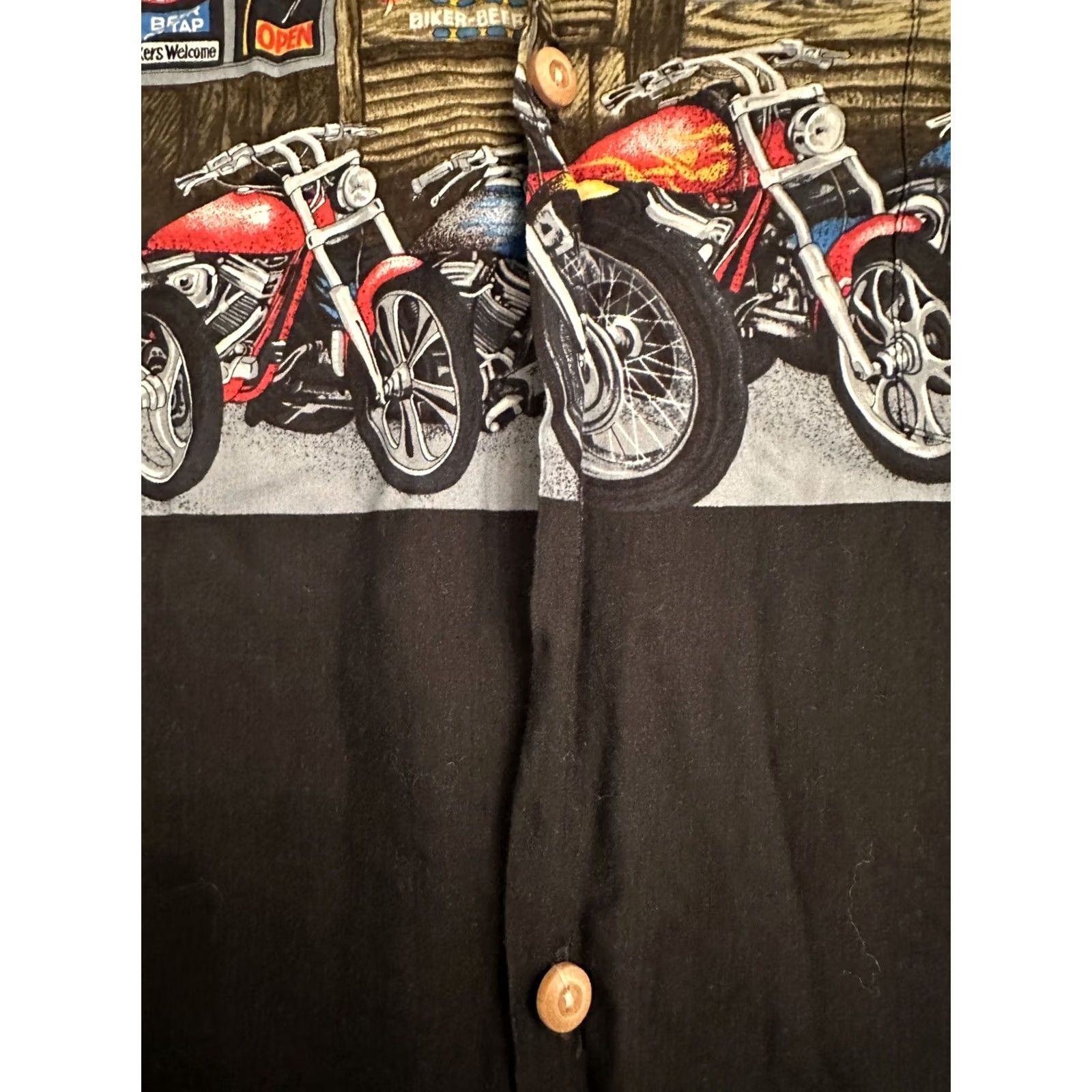 Paradise VINTAGE Hawaiian Paradise Found Men's Shirt 2XL Black Short Sleeve Button-Up Rayon Tiki Bar Hawaiian Read Size US XXL / EU 58 / 5 - 4 Thumbnail