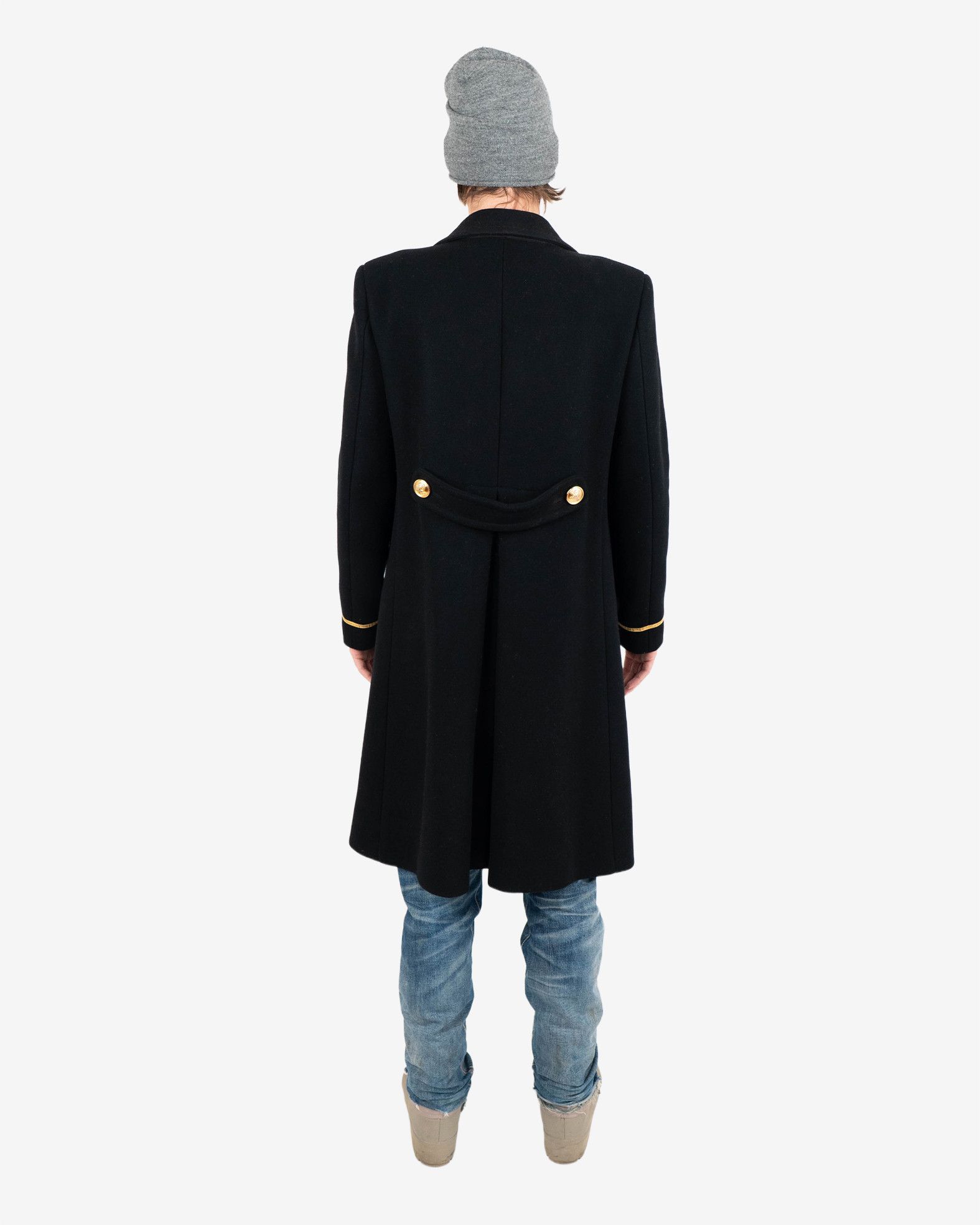 Saint Laurent Paris Palladium Officier Coat Men's (FW16) Size US L / EU 52-54 / 3 - 5 Thumbnail