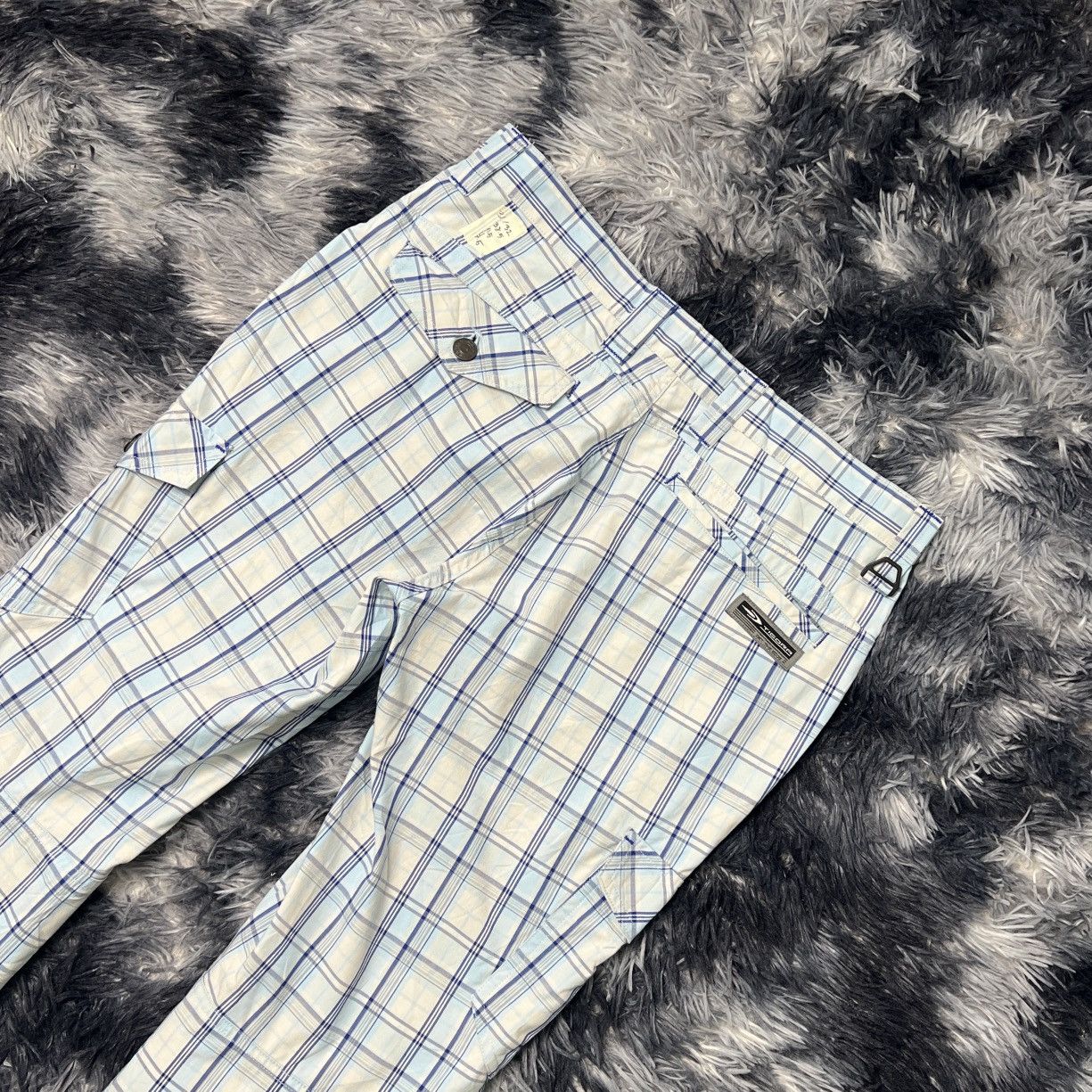 Japanese Brand Tigora Chequered Cargo Pants Size US 31 - 4 Thumbnail