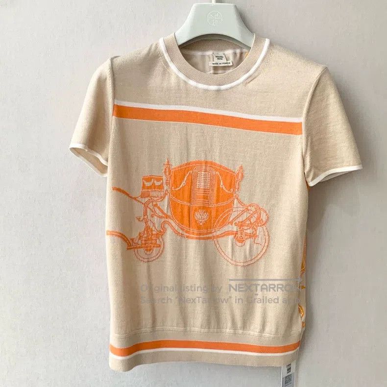 Hermes Hermes Knit Top Pattern Size XXS / US 00 / IT 34 - 1 Thumbnail
