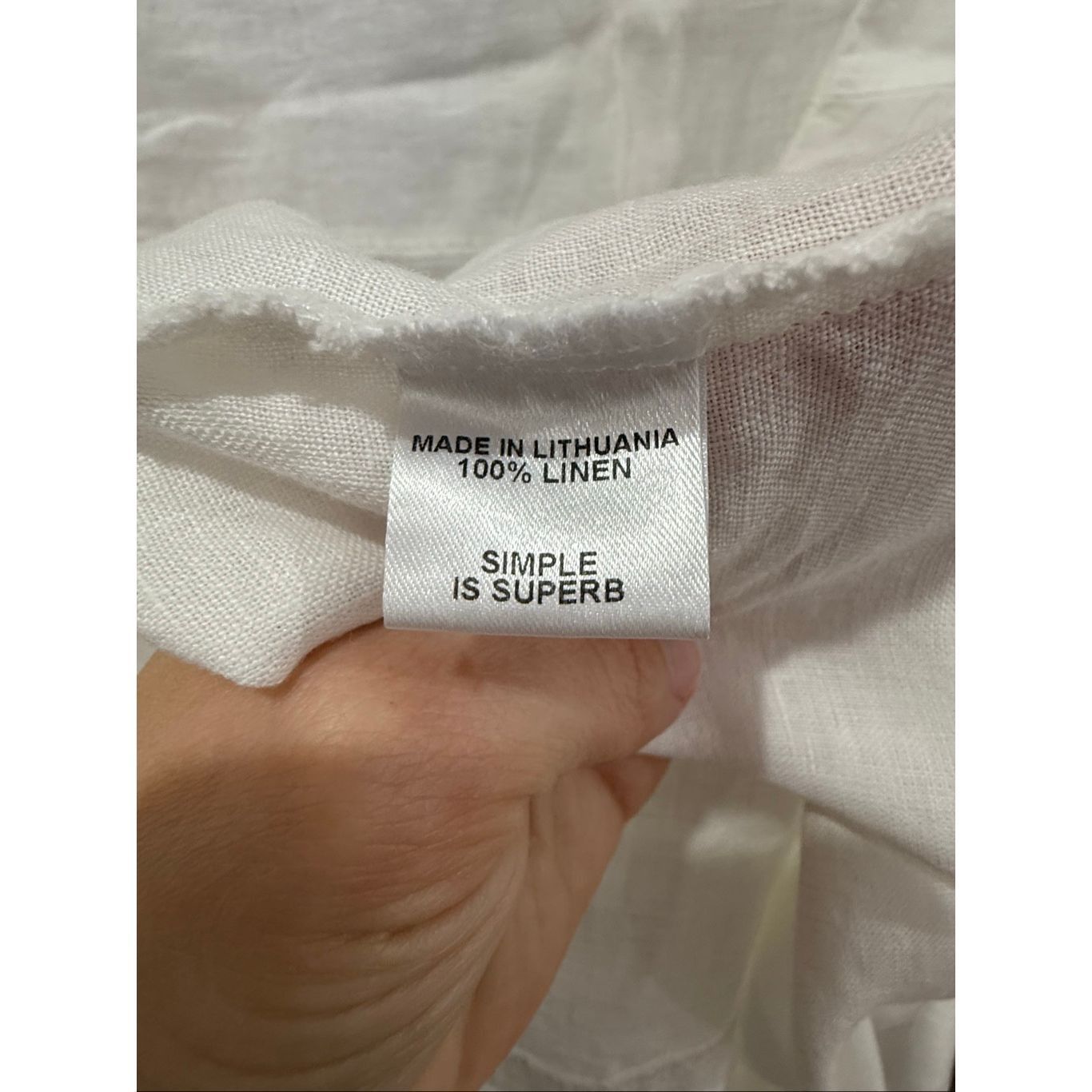 FLAX Flax scoop neck short sleeves white linen dress size medium Size M / US 6-8 / IT 42-44 - 6 Thumbnail