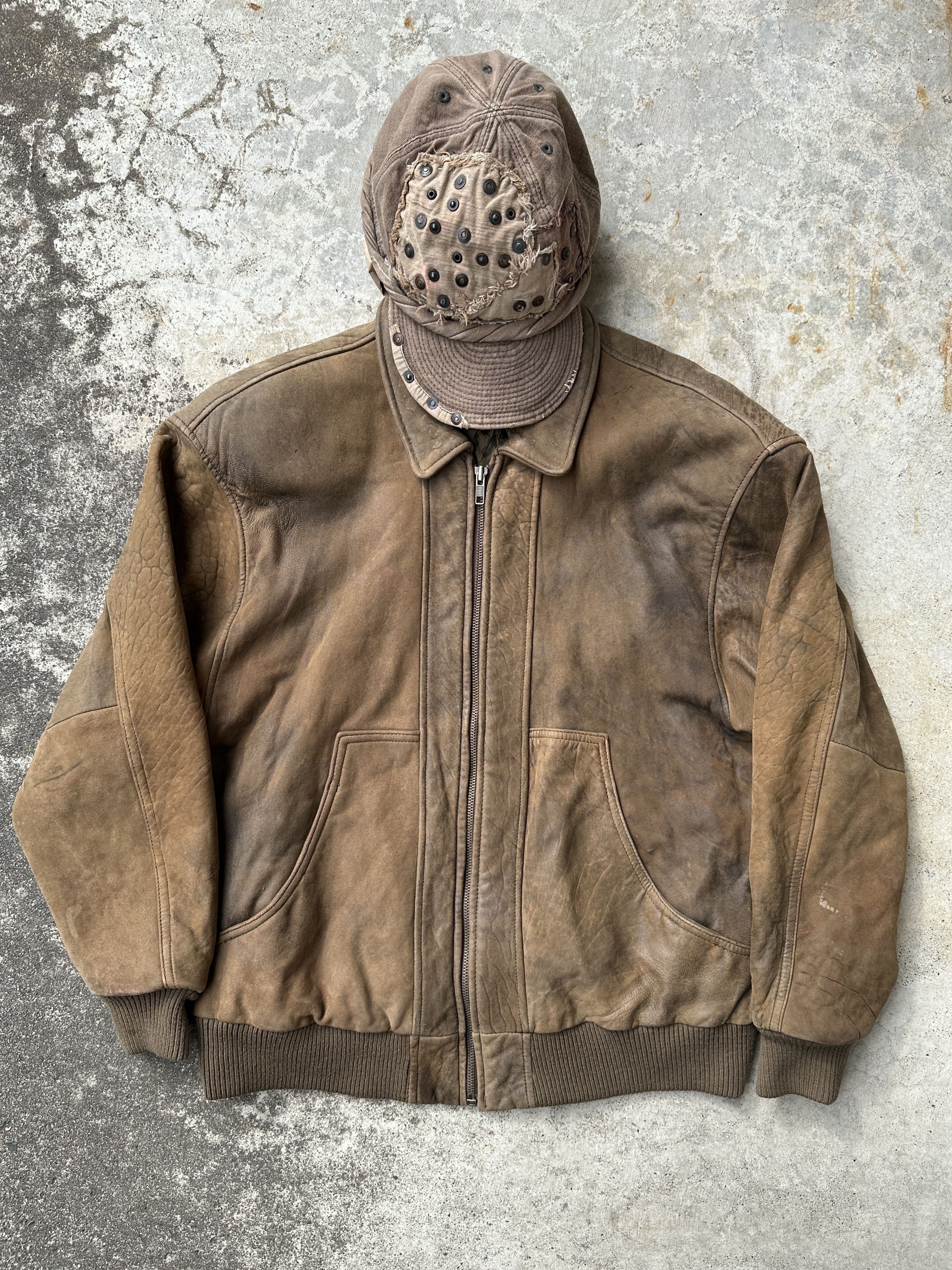 Vintage Cheetah Leopard Animal B3 Flyers Suede Leather pilot jacket Size US M / EU 48-50 / 2 - 2 Thumbnail