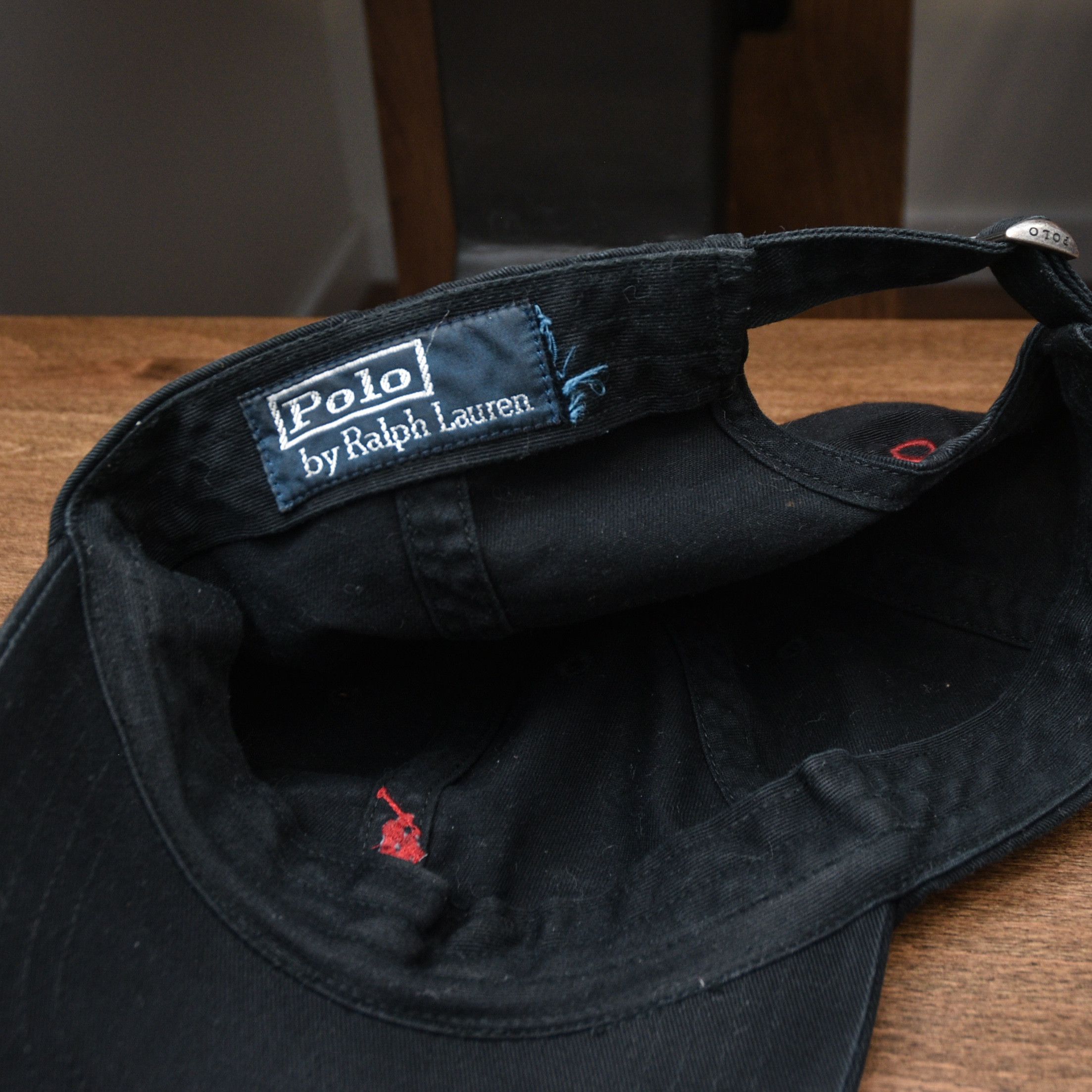 Polo Ralph Lauren Vintage Polo Ralph Lauren Cap Hat Black One Size Size ONE SIZE - 10 Thumbnail