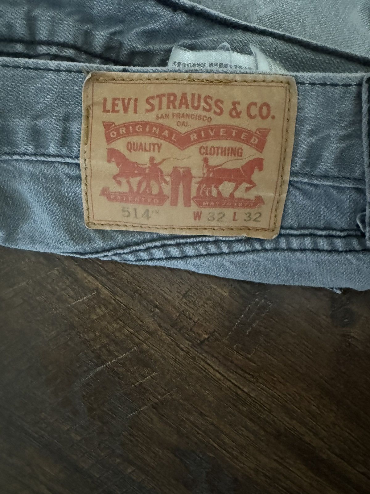 Levi's VINTAGE LEVI’S 514 GREY DENIM JEAN STRAIGHT FIT 32x32. Size US 32 / EU 48 - 2 Thumbnail