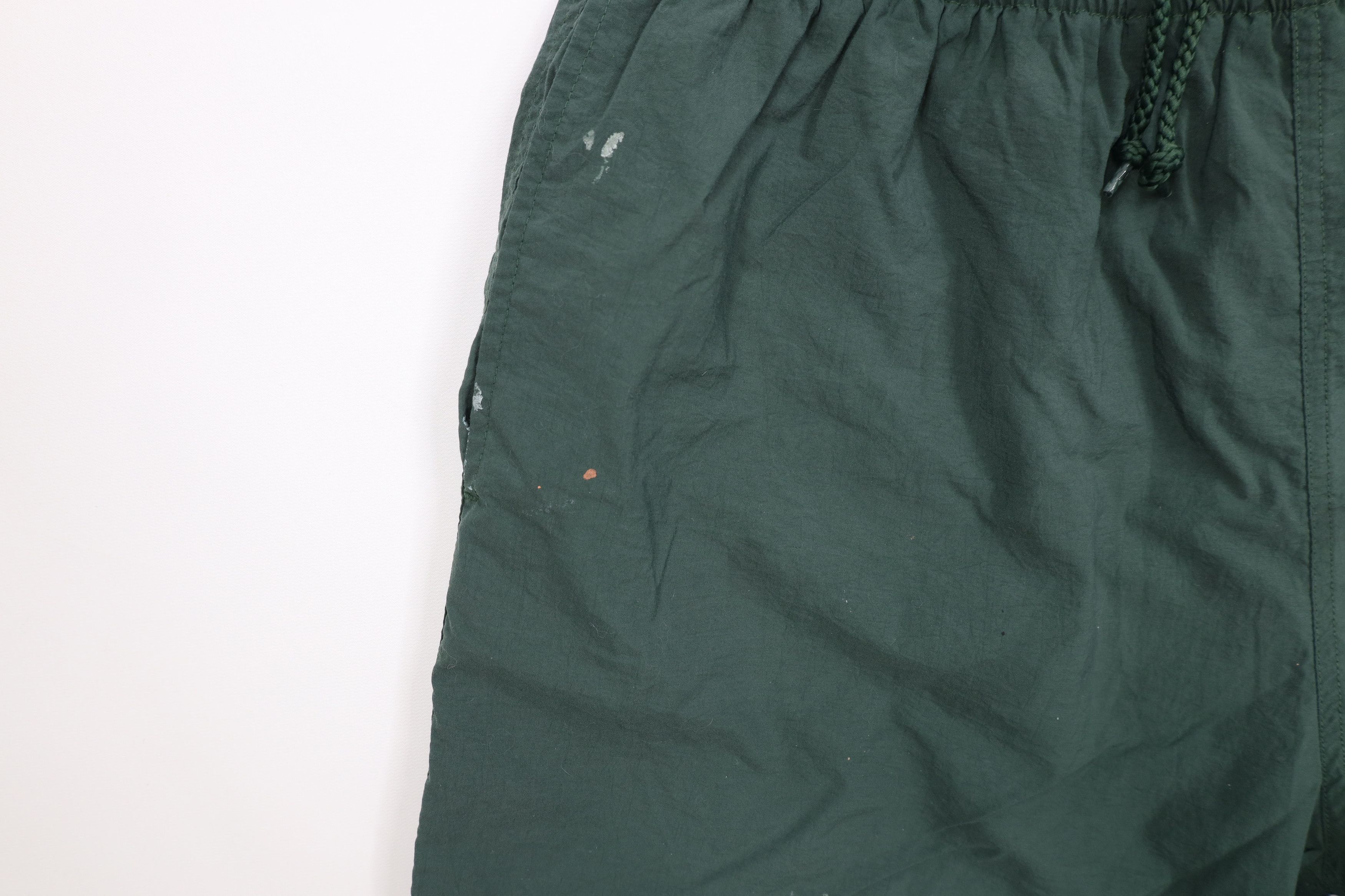 Champion × Vintage Vintage 90s Champion Spell Out Lined Shorts Baggies Green Size US 36 / EU 52 - 8 Thumbnail