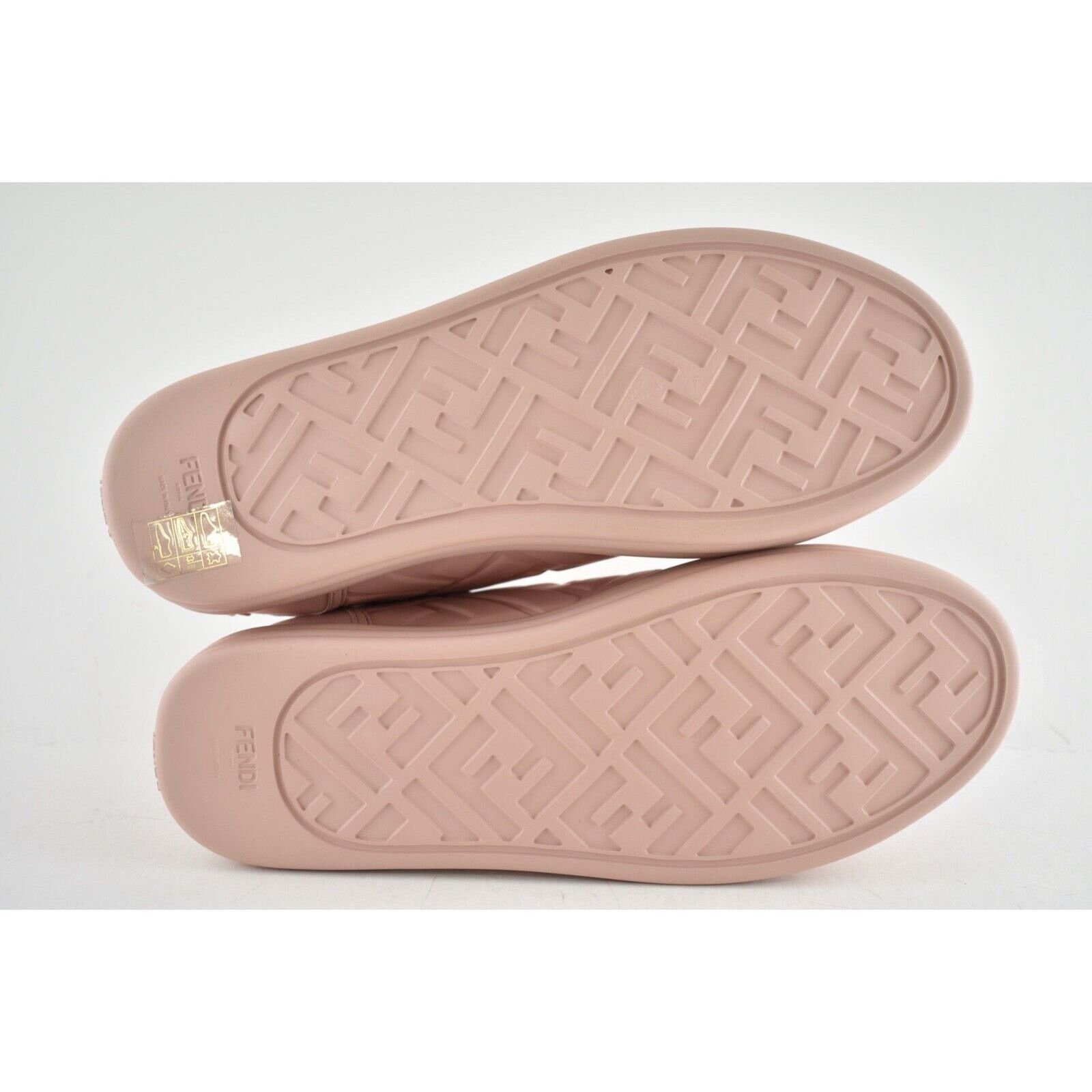 Fendi Rise Leather Embossed FF Logo Low Top Trainer Sneaker 37 Size US 7 / IT 37 - 12 Thumbnail
