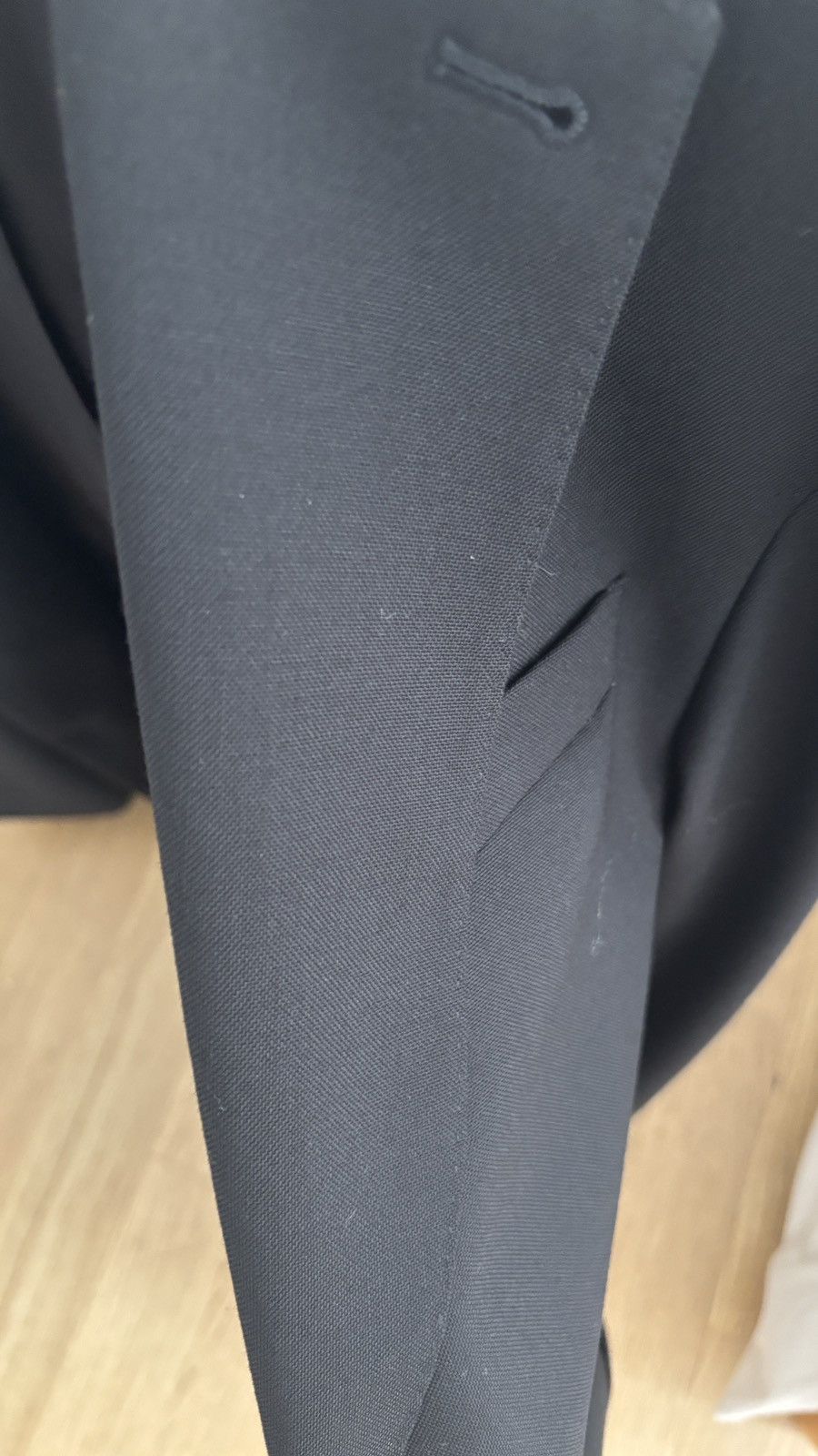 Officine Generale black 100% wool French blazer, never worn Size 38R - 2 Thumbnail