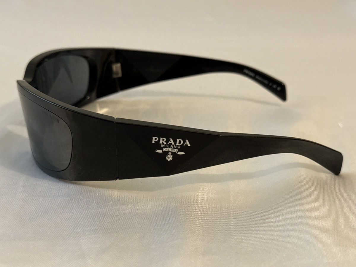 Designer Prada Symbole Sunglasses - Black Size ONE SIZE - 4 Thumbnail