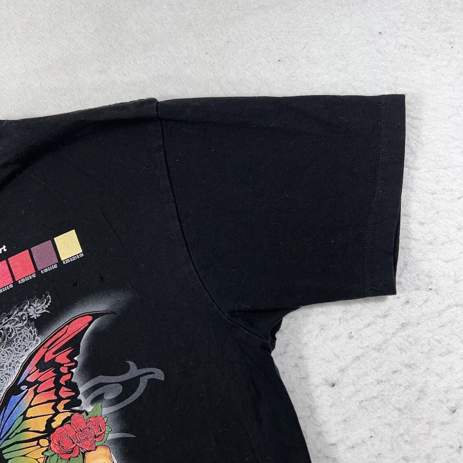 Other Brother Printer Small Black Colorful Butterfly Graphic Tee Size US S / EU 44-46 / 1 - 4 Thumbnail