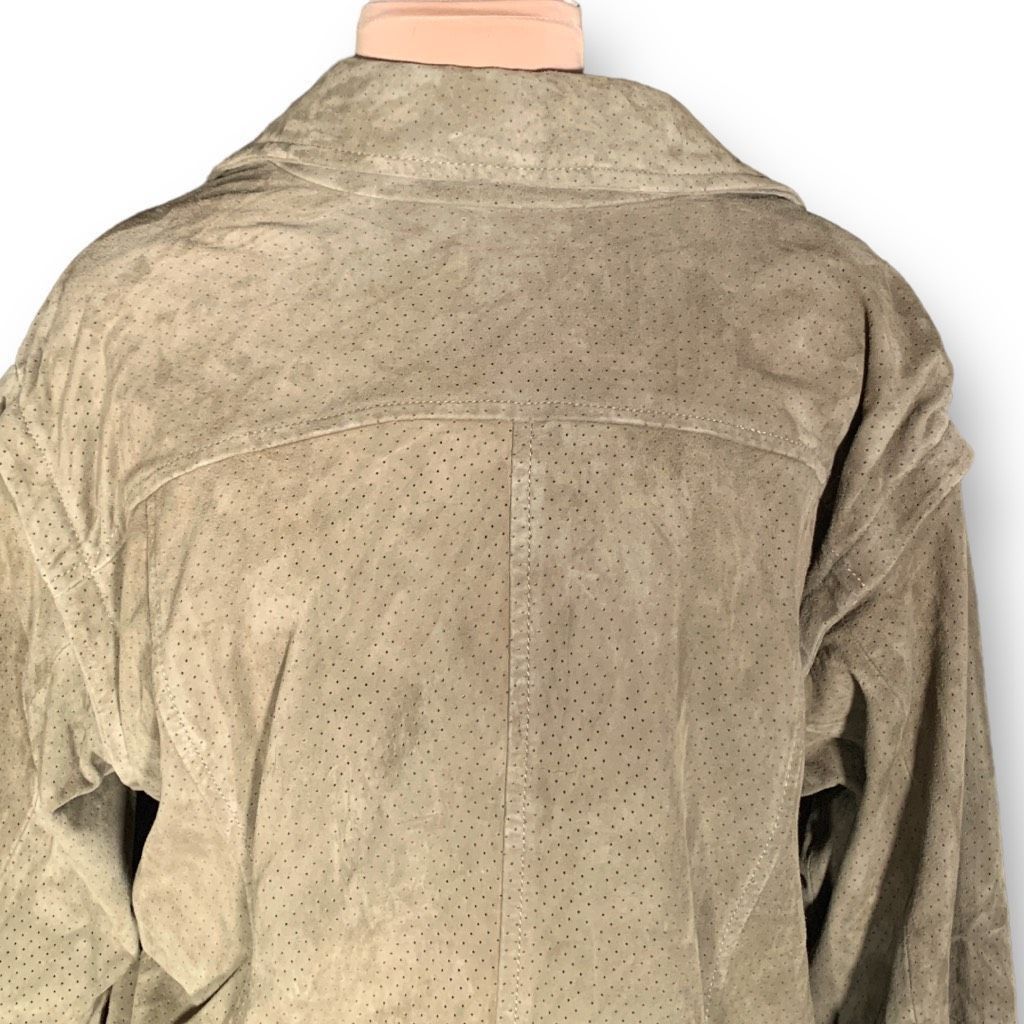 Ted Baker Ted Baker Louiey Convertible Perforated Suede Biker Moto Jac Size XL / US 12-14 / IT 48-50 - 11 Thumbnail