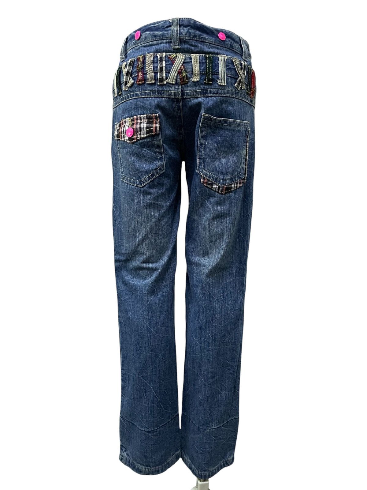 Hidden Double Waist Flying Thrive Patch Tartan Junya Style
