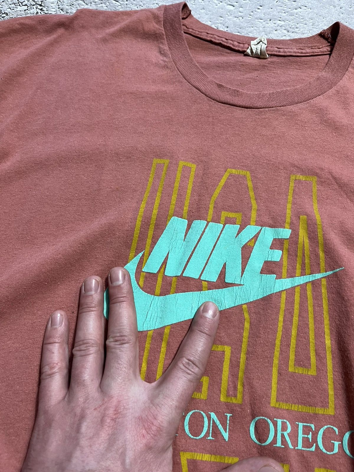 Nike × Vintage Vintage Nike early 80s size L screen stars T Shirt tee Size US XL / EU 56 / 4 - 5 Thumbnail