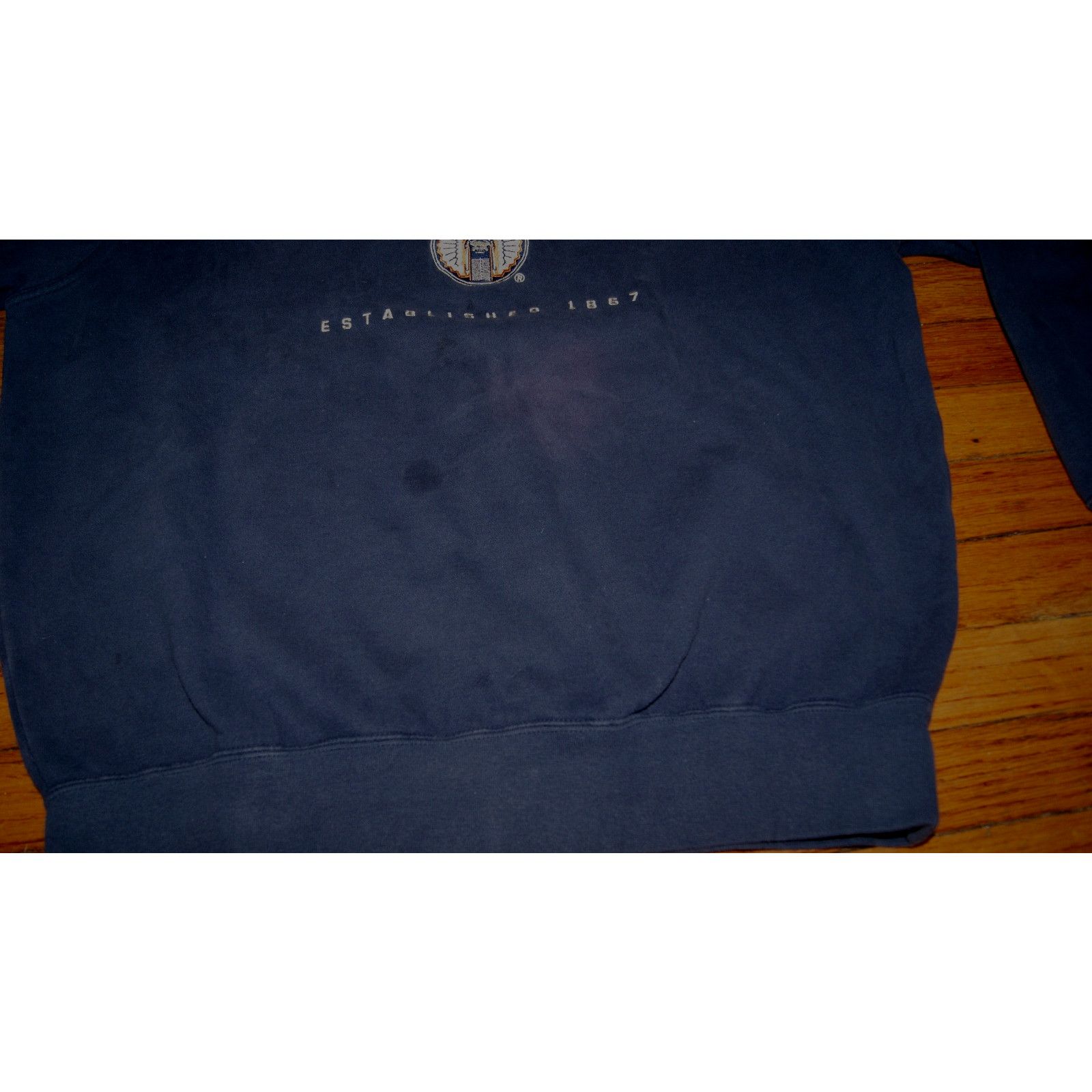 Lee VTG ILLINOIS FIGHTING CHIEF Embroidered Mens M Sweatshirt Size US M / EU 48-50 / 2 - 10 Thumbnail