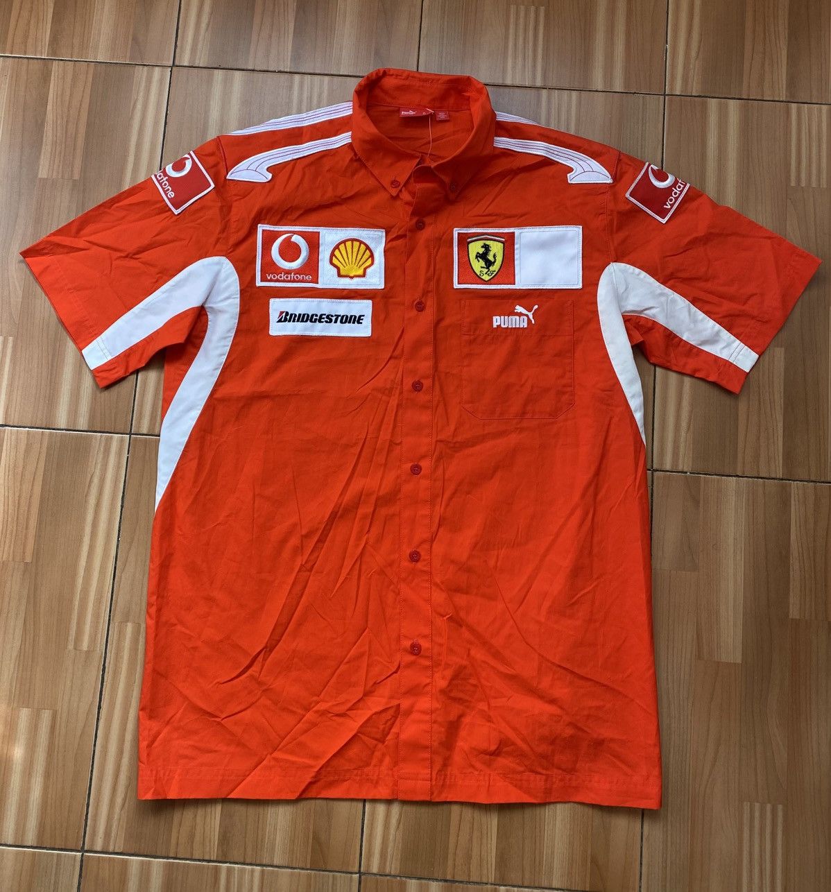 Puma Puma Scuderia Ferrari F1 Team 00s Vintage Mens Shirt Size US M / EU 48-50 / 2 - 1 Thumbnail