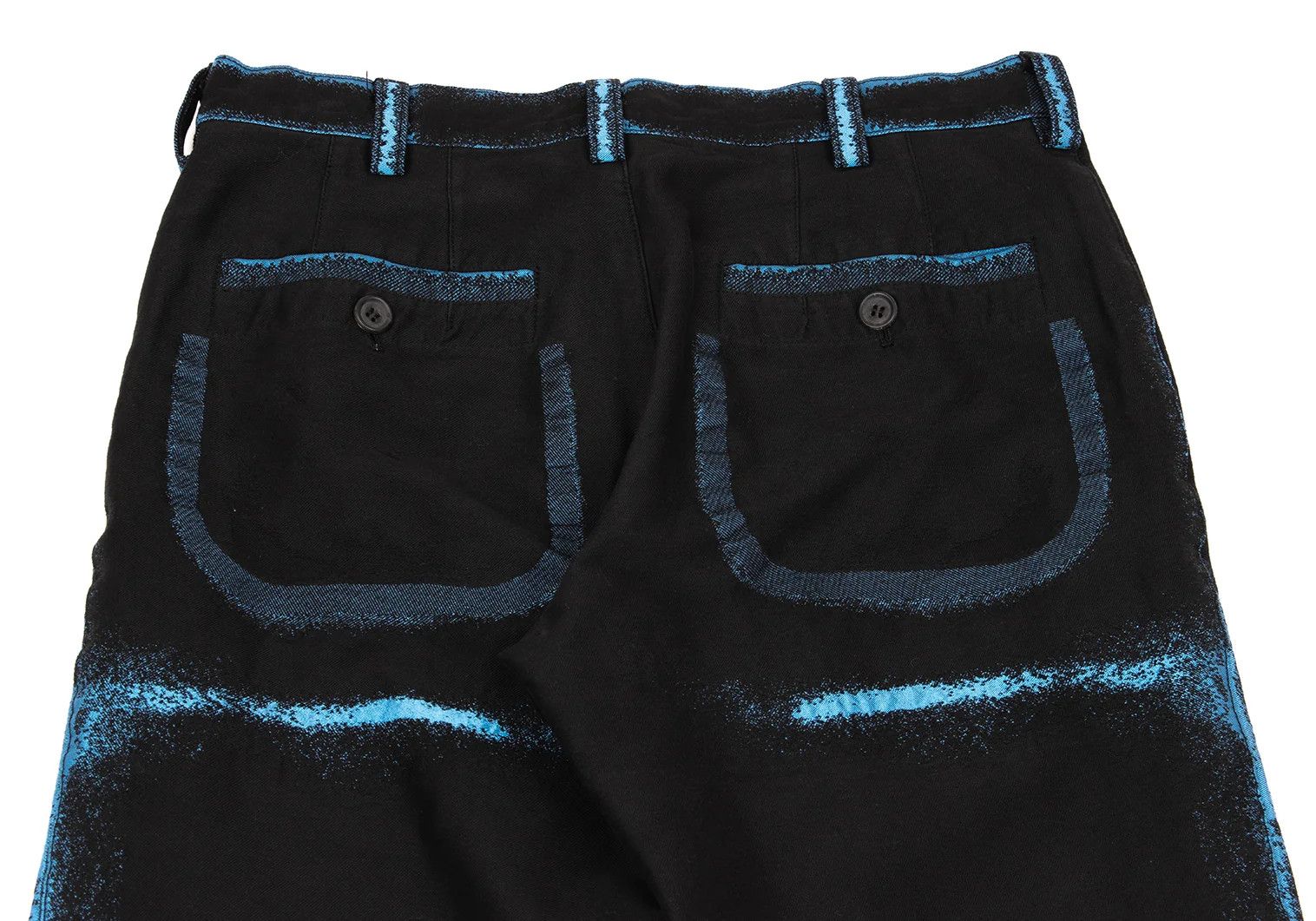 Issey Miyake A-POC INSIDE Trim Fade Design Pants in Black and Blue Size US 36 / EU 52 - 13 Thumbnail