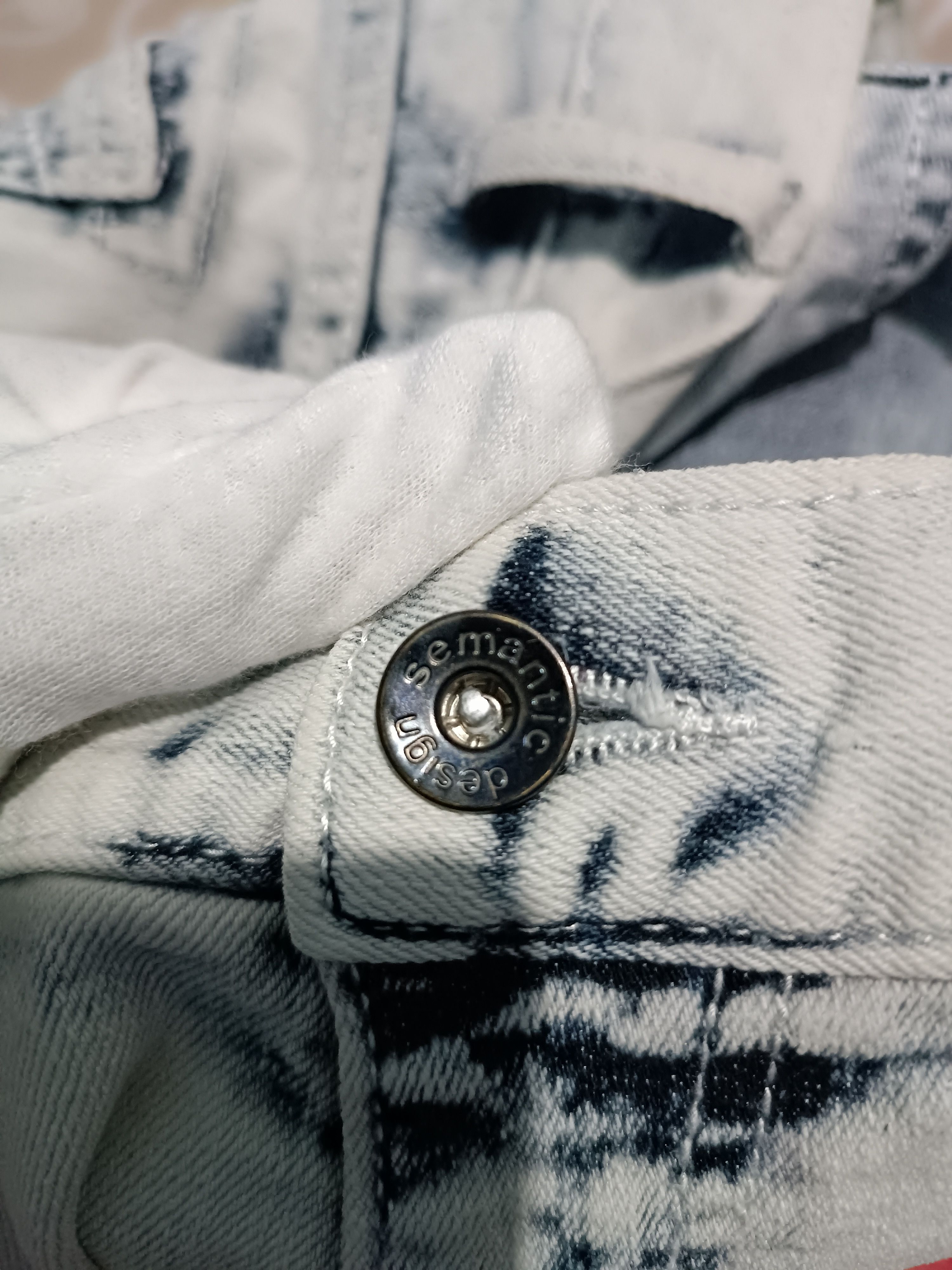 Japanese Brand × semanticdesign Sematic Design Acid Wash Denim Banana Pant Size US 31 - 5 Thumbnail
