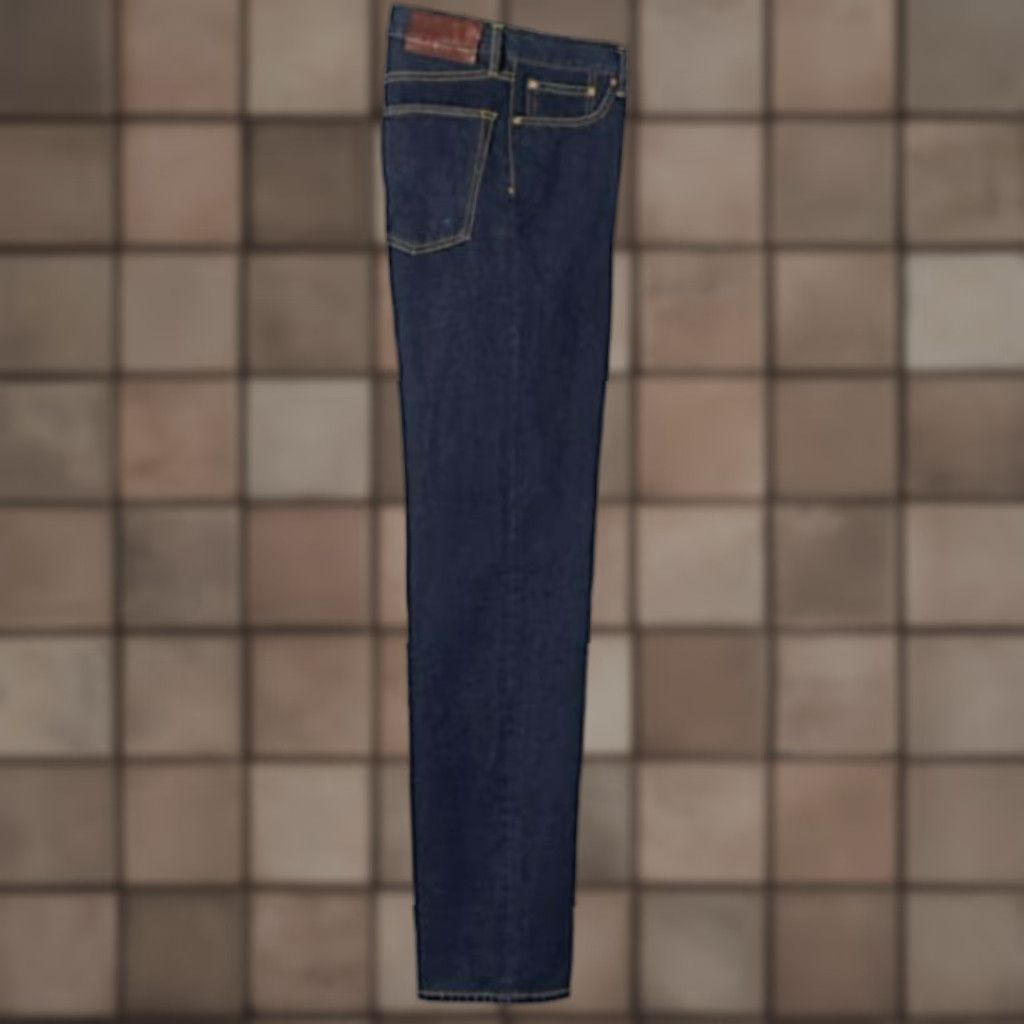 Lands' End Lands' End Men's Jeans - 46x32 - Traditional Fit - Denim - 5 Pocket - Belt Loops - 100% Cotton - Dark Blue - Machine Washable - Regular - NWT Size US 30 / EU 46 - 1 Thumbnail