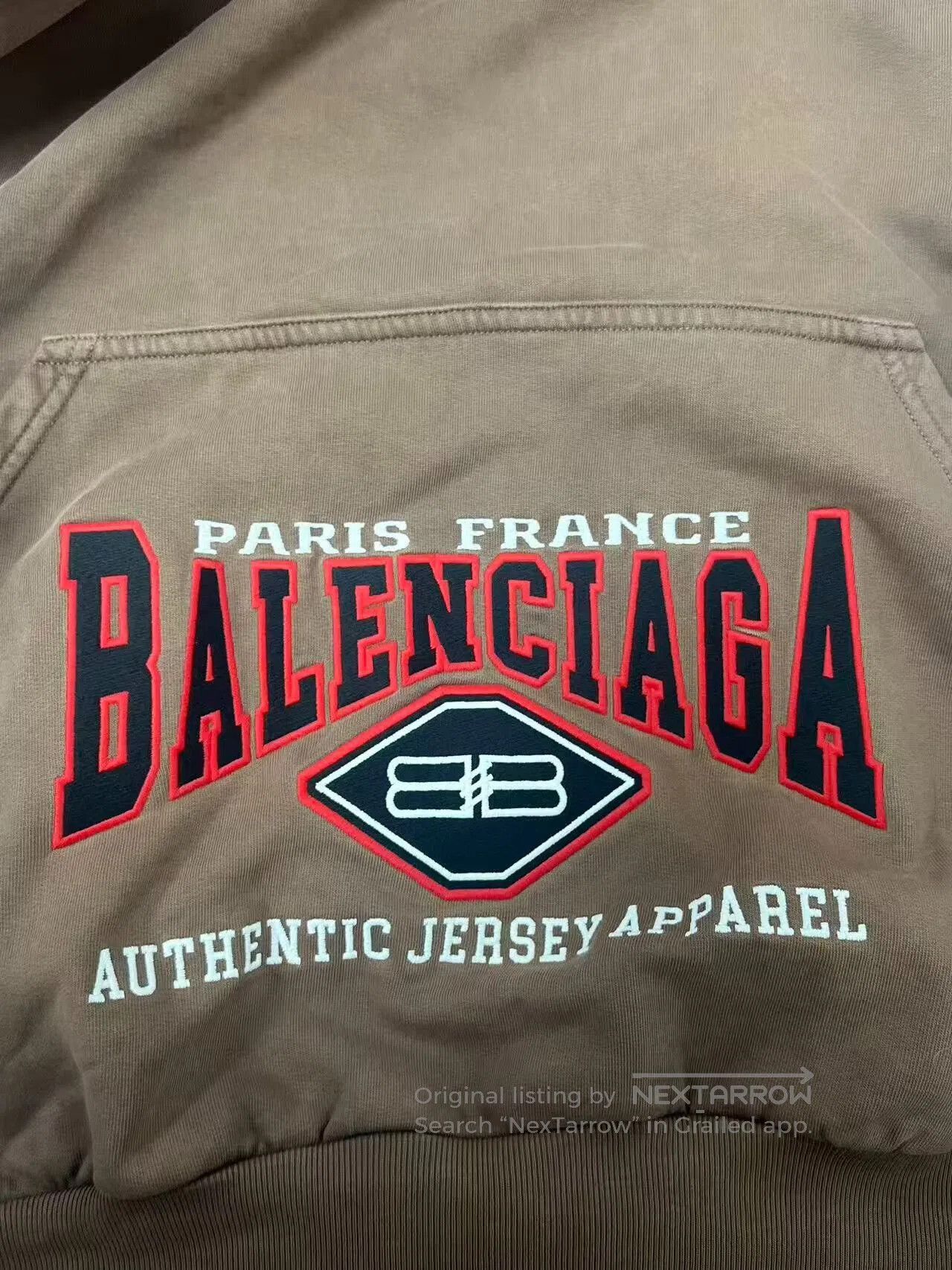 Balenciaga balenciaga brown logo hoodie for women. Size M / US 6-8 / IT 42-44 - 3 Thumbnail