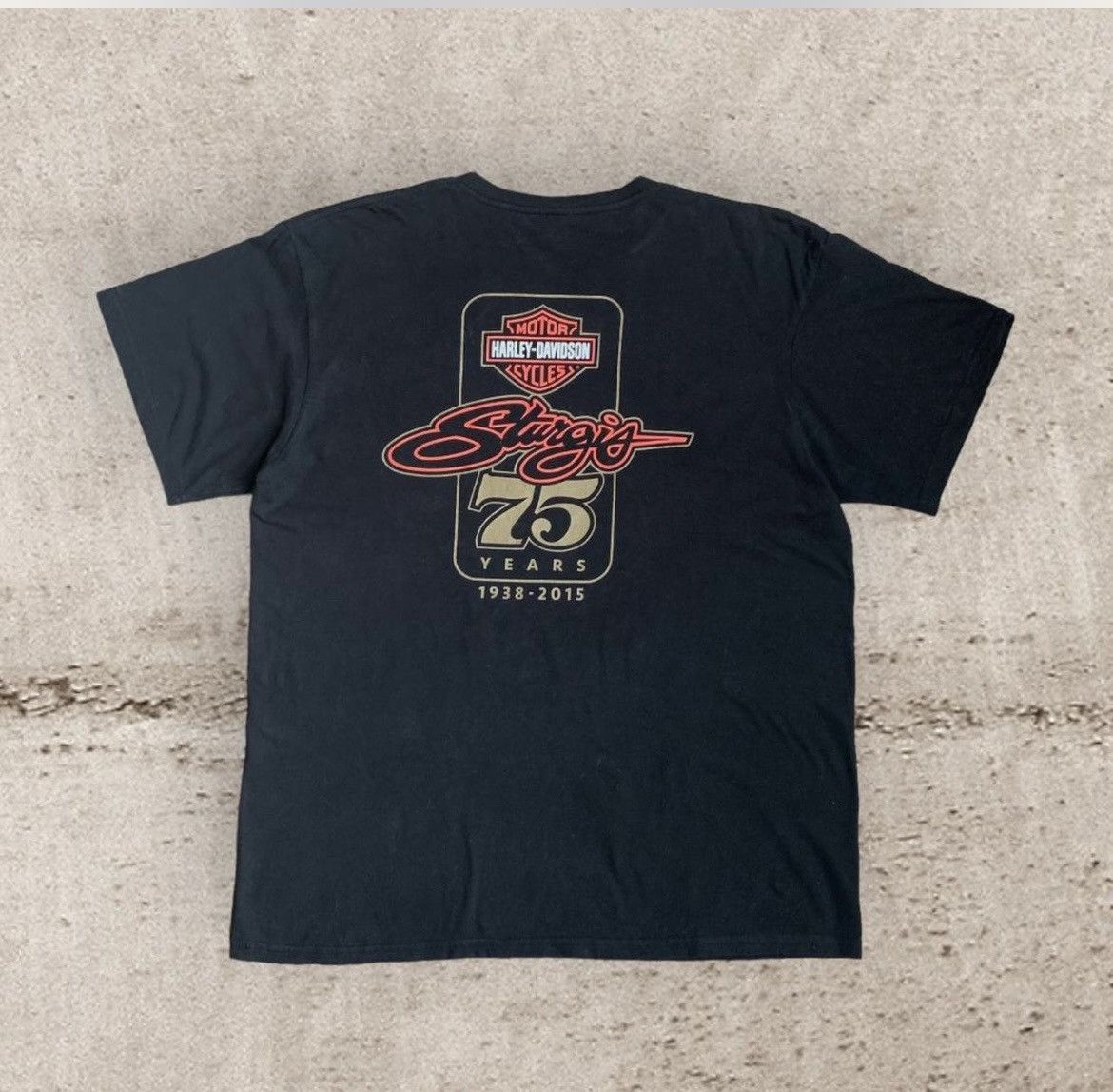 Harley Davidson × Vintage Harley Davidson 75th anniversary Sturgis Tee. Size US L / EU 52-54 / 3 - 1 Thumbnail